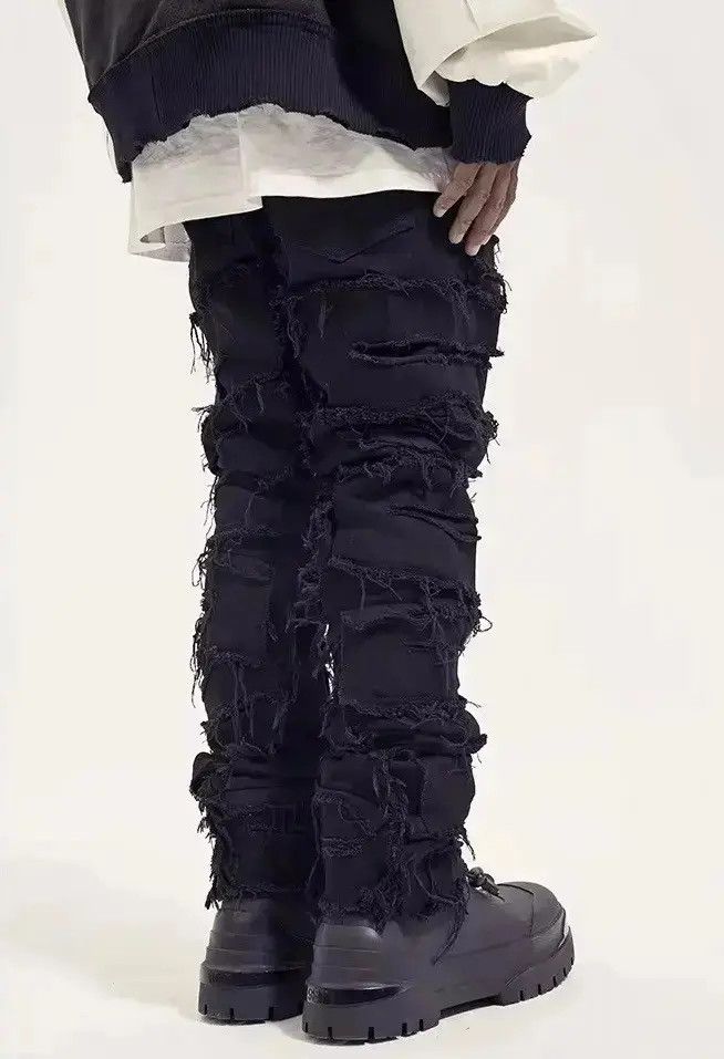 Japanese Brand Custom streetwear ripped punk design jeans Size US 30 / EU 46 - 1 Thumbnail