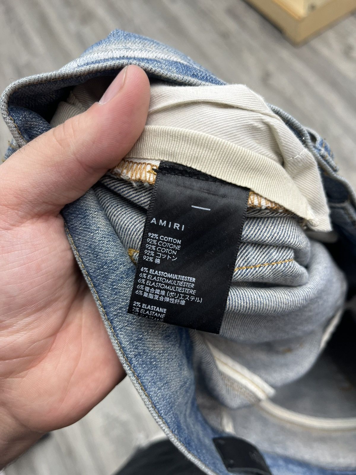 Amiri × Wes Lang Amiri x Wes Lang MX1 Demin Sketch jeans ‘Painted Indigo’ Size US 33 - 14 Thumbnail