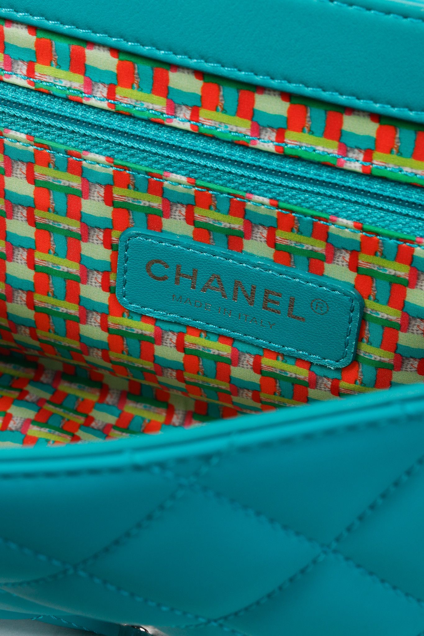 Chanel Chanel Teal Paris-Seoul Medium Lambskin Coco Rain Flap Bag Size ONE SIZE - 15 Thumbnail