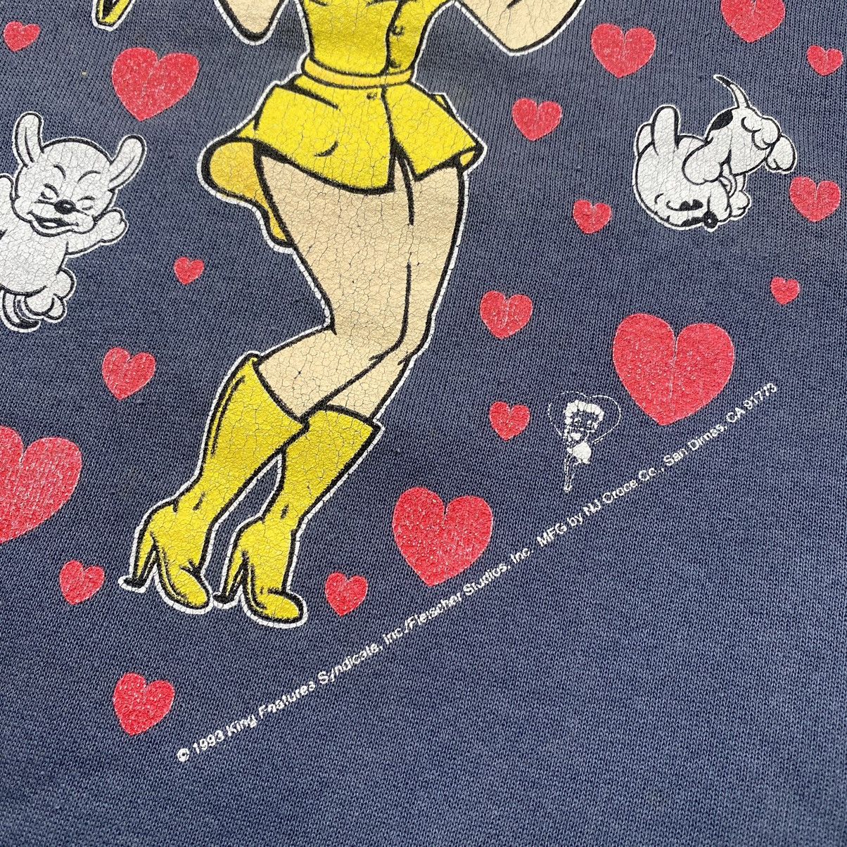 Cartoon Network × Hanes Rare Grail 1993 Betty Boop Mirrored Crewneck Size US L / EU 52-54 / 3 - 3 Thumbnail
