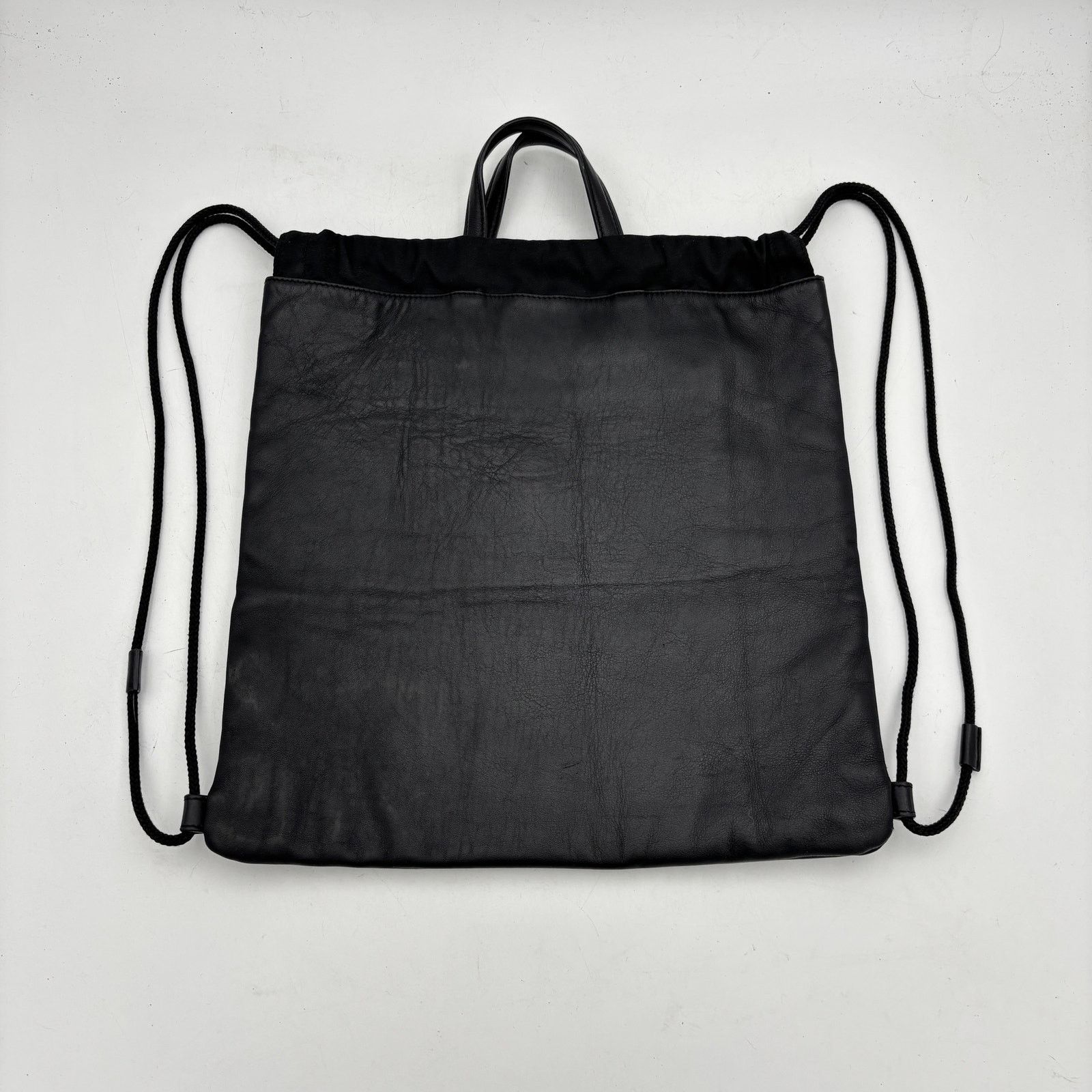 Gucci Gucci "Real" Drawstring Backpack Leather 14.5x15.5 Size ONE SIZE - 3 Thumbnail