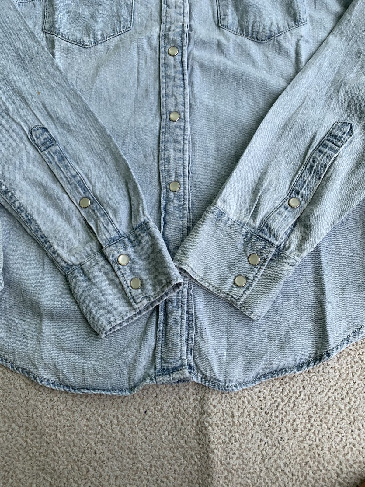 Levi's × Vintage Undefined Blue Faded Shirt Levis Size US S / EU 44-46 / 1 - 8 Thumbnail
