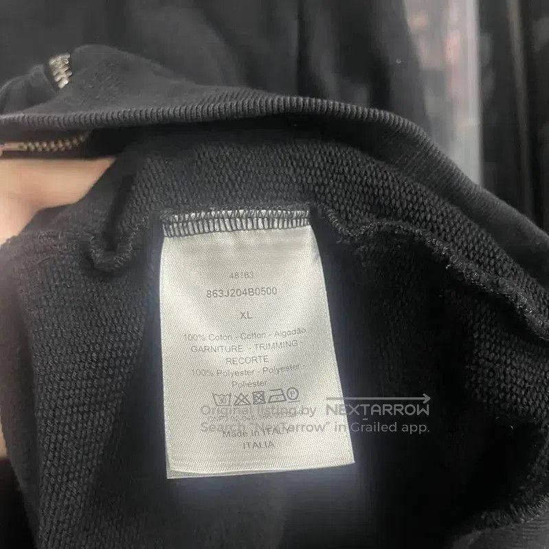 Dior Dior Black Hoodie with Logo Details . Size US XL / EU 56 / 4 - 5 Thumbnail