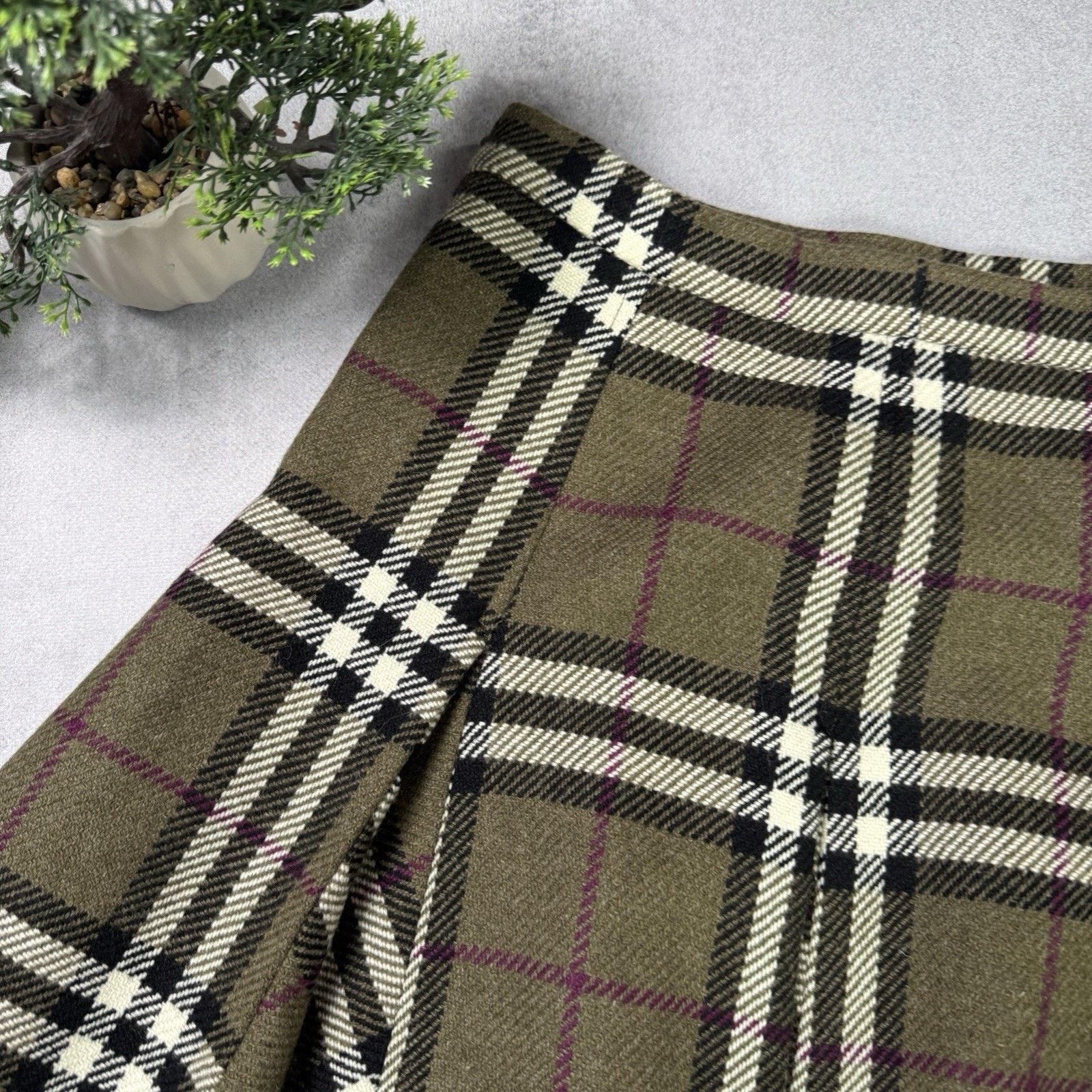 Burberry Burberry London Check Women Midi Skirt Size 31" - 12 Thumbnail