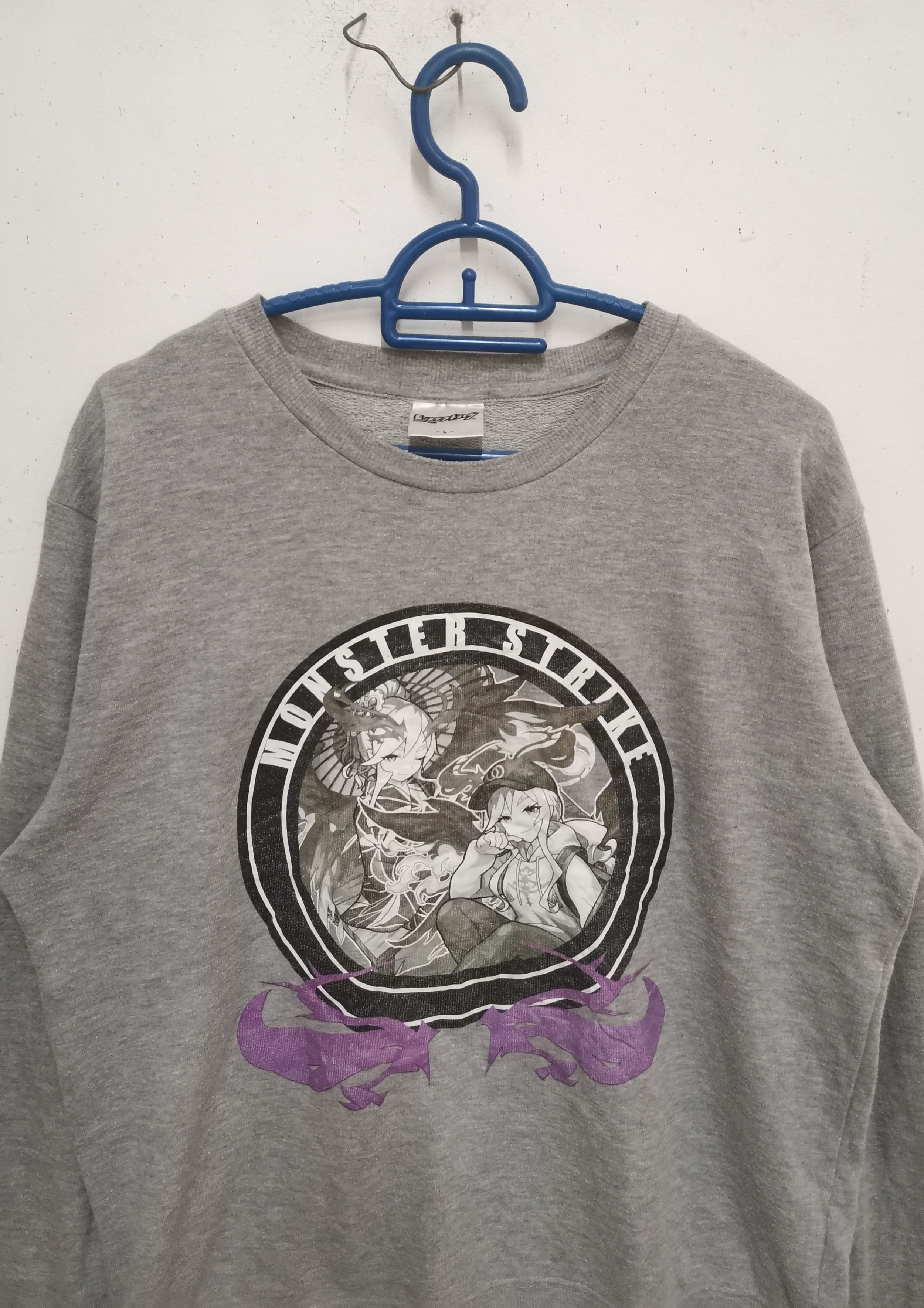 Anime × Japanese Brand Rare Monsters Strike sweatshirt anime Japan grey colour Size US L / EU 52-54 / 3 - 2 Thumbnail