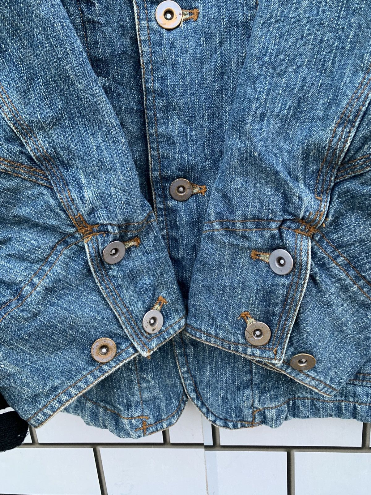 Indigo × Japanese Brand × Vintage Vintage Japanese Brand Nepuca Workwear Denim Jacket Size US L / EU 52-54 / 3 - 18 Thumbnail