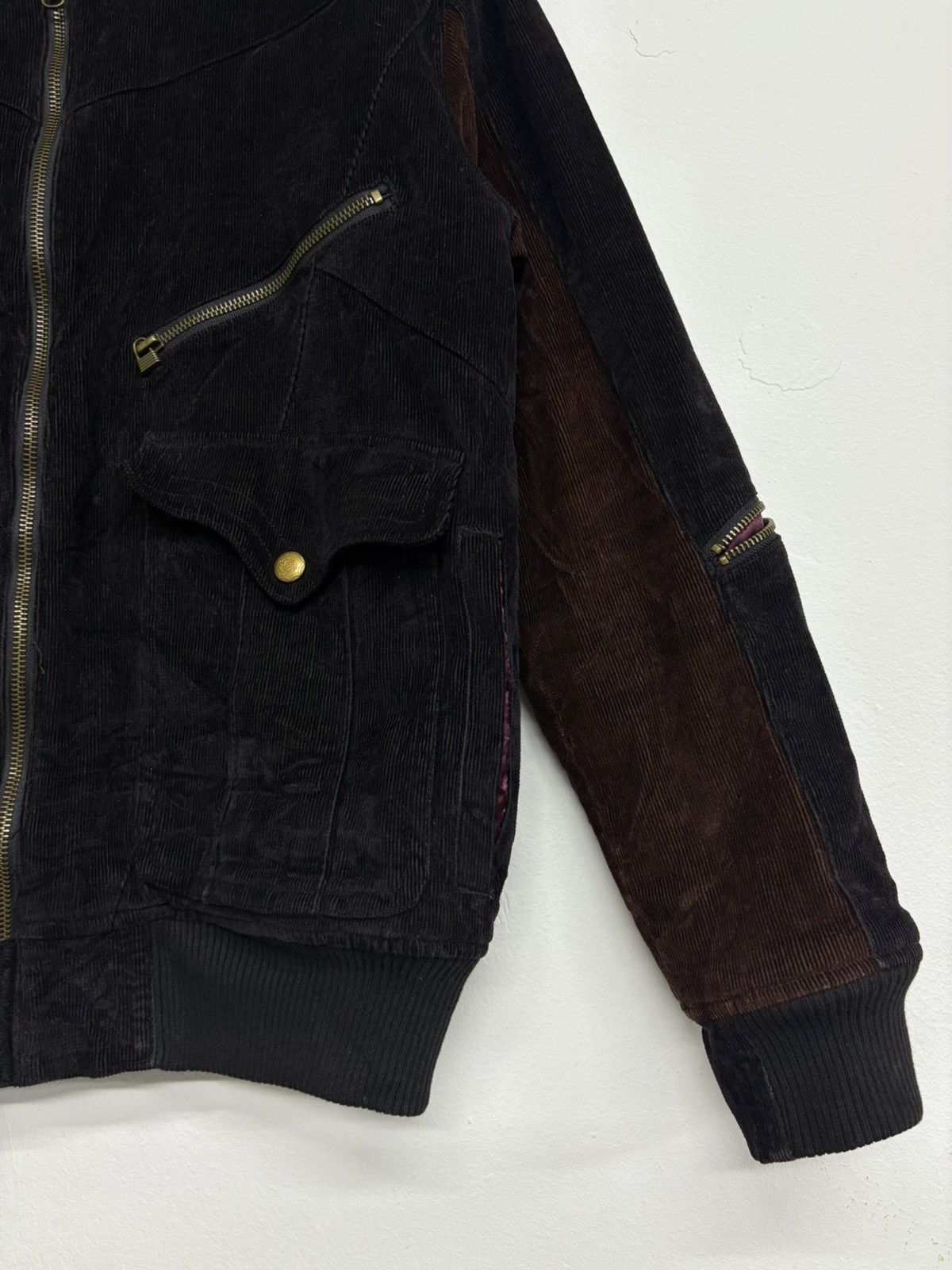 14th Addiction AMP Manydope Corduroy Bomber Issey Miyake Patchwork Style Size US M / EU 48-50 / 2 - 15 Thumbnail