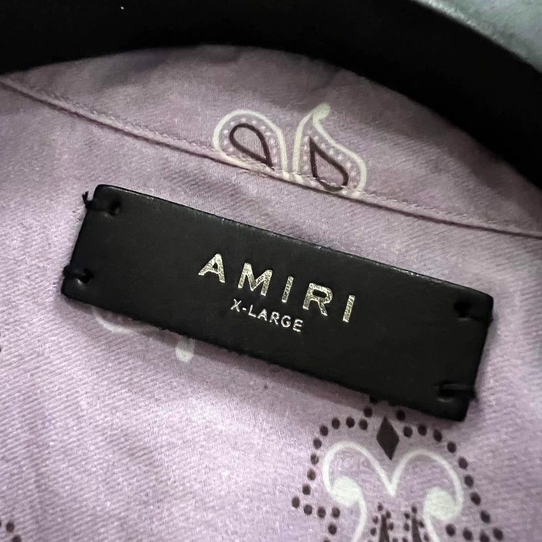 Amiri Amiri Pink Flower Print Shirt Size US XL / EU 56 / 4 - 3 Thumbnail