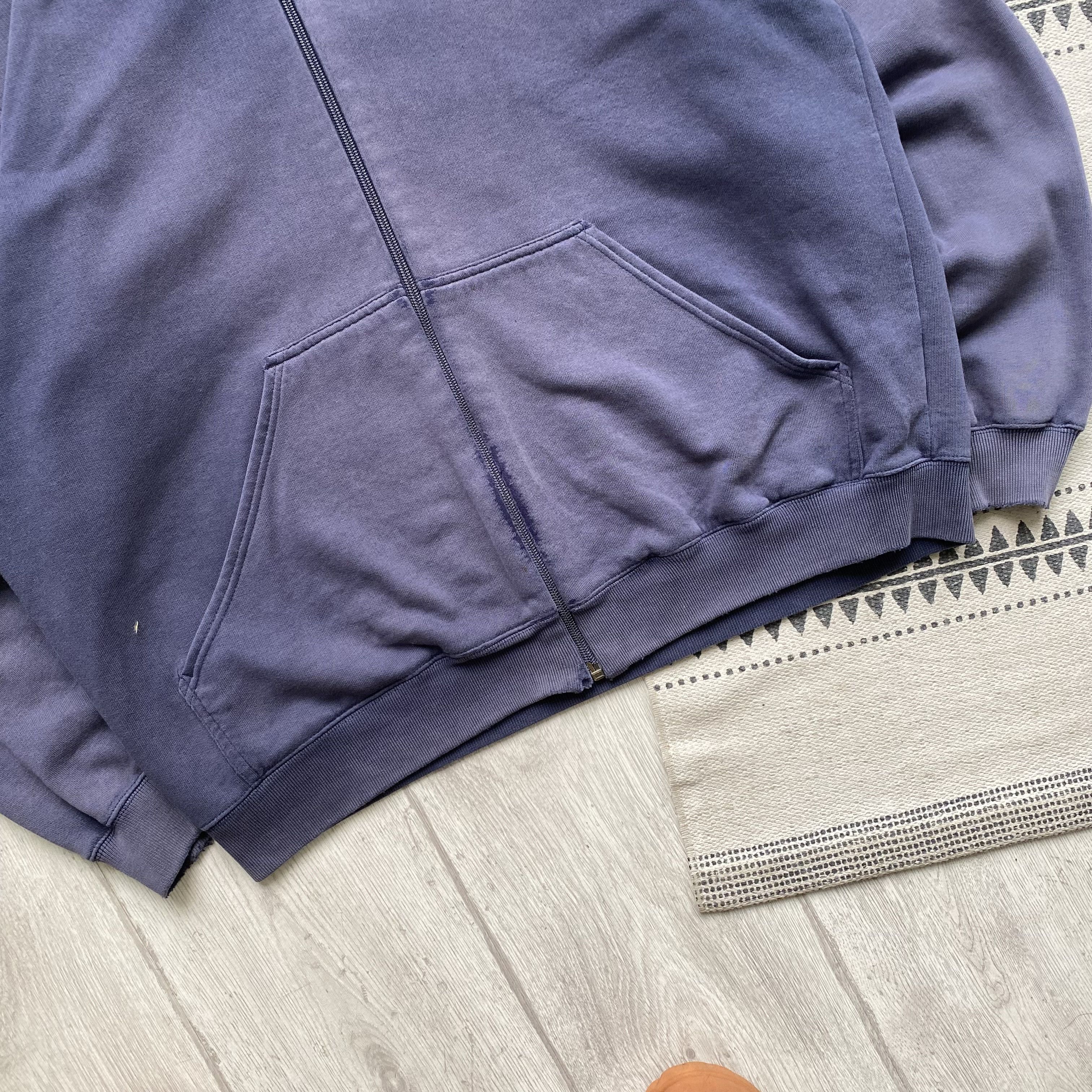 Nike ☠️ Thrashed Vintage 90s Nike zip hoodie Boxy fit Size US L / EU 52-54 / 3 - 3 Thumbnail