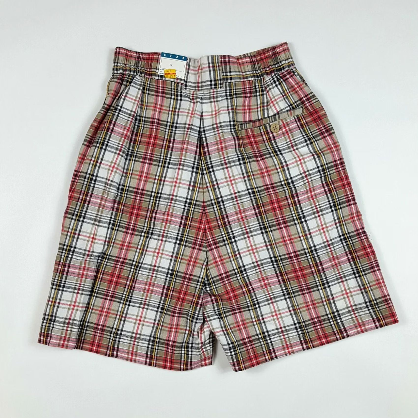 Vintage VINTAGE La Mode Plaid High Waist Outdoor Chino Golf Shorts WOMEN 6 XS? Size 42" / US 20 - 4 Thumbnail