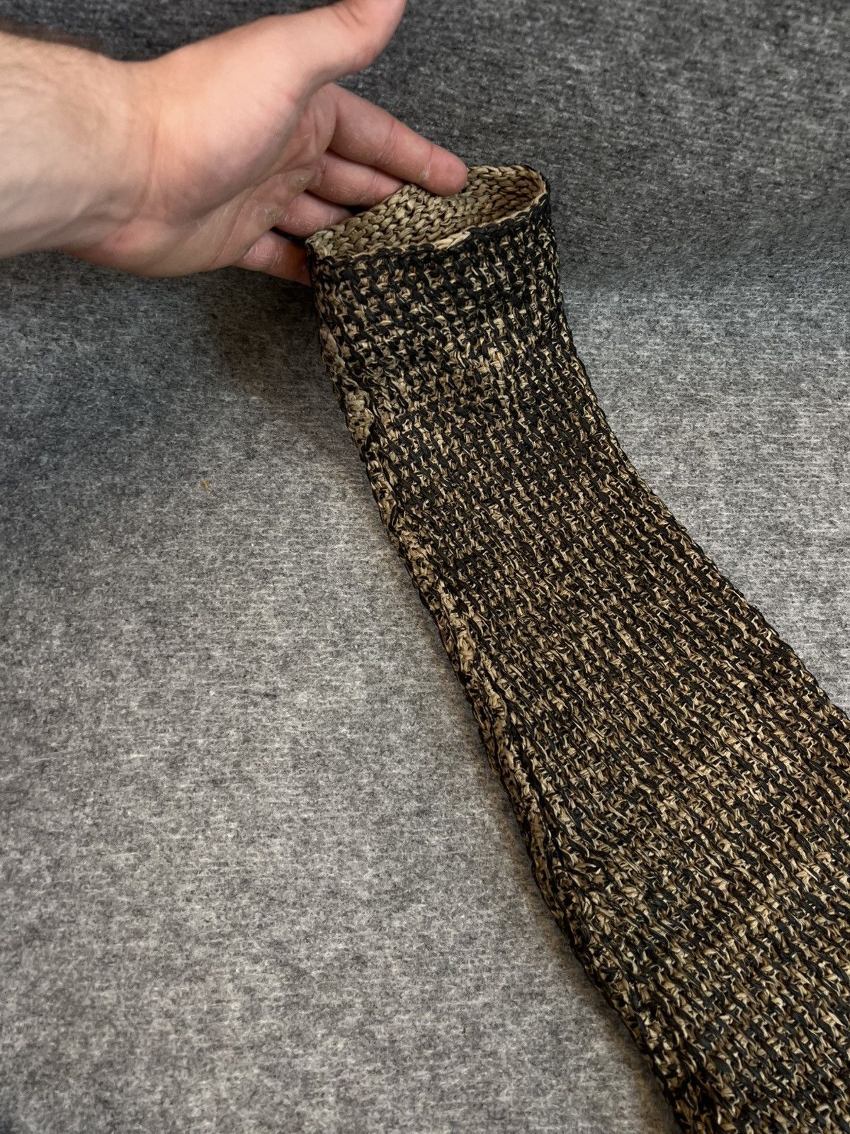 Issey Miyake VINTAGE ARCHIVE ISSEY MIYAKE JAPAN PAPER KNIT HAND MADE SWEA Size US XL / EU 56 / 4 - 10 Thumbnail