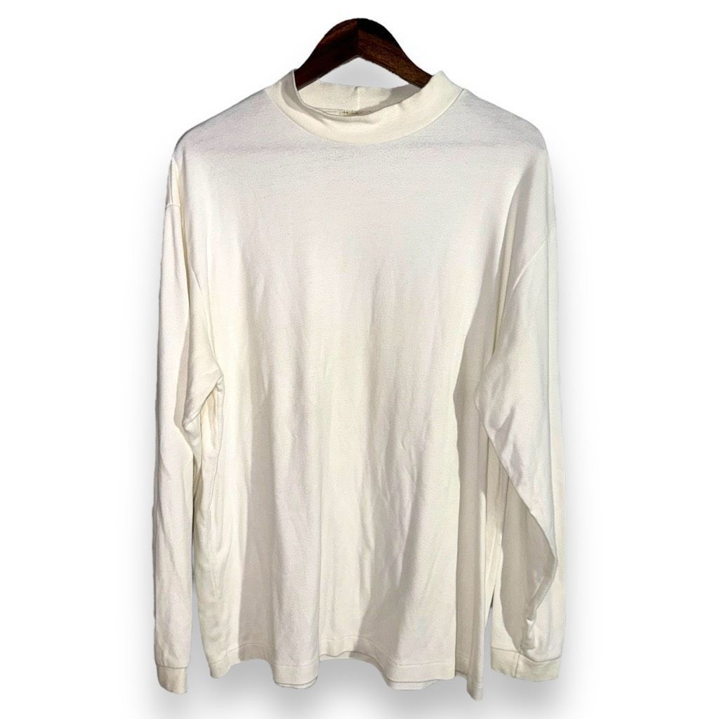 L.L. Bean L.L. Bean White Made in USA Mockneck Sweater XL Size US XL / EU 56 / 4 - 1 Thumbnail