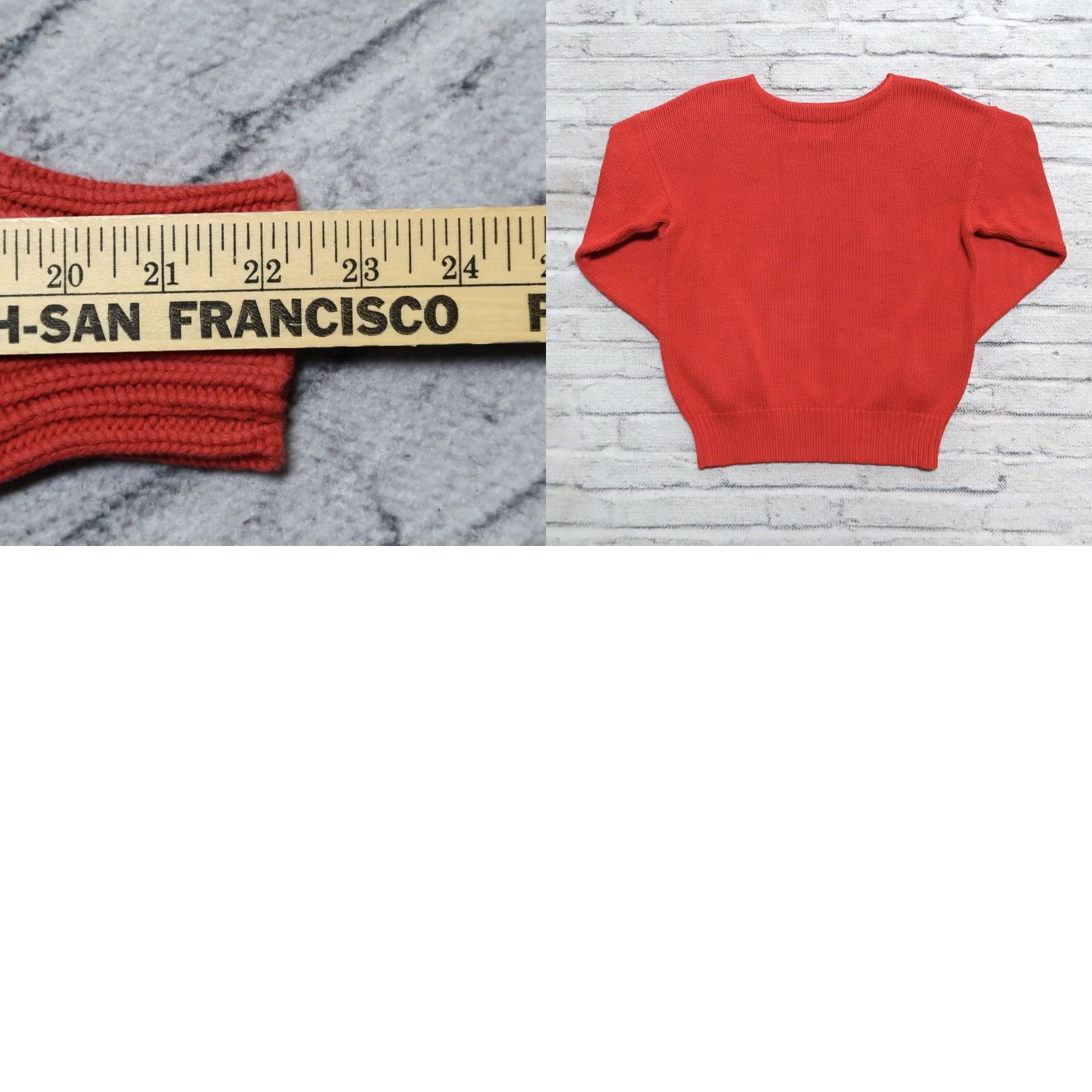 Ralph Lauren Vintage Ralph Lauren Logo Knit Sweater Shirt Men S Red 90s Size US S / EU 44-46 / 1 - 9 Thumbnail