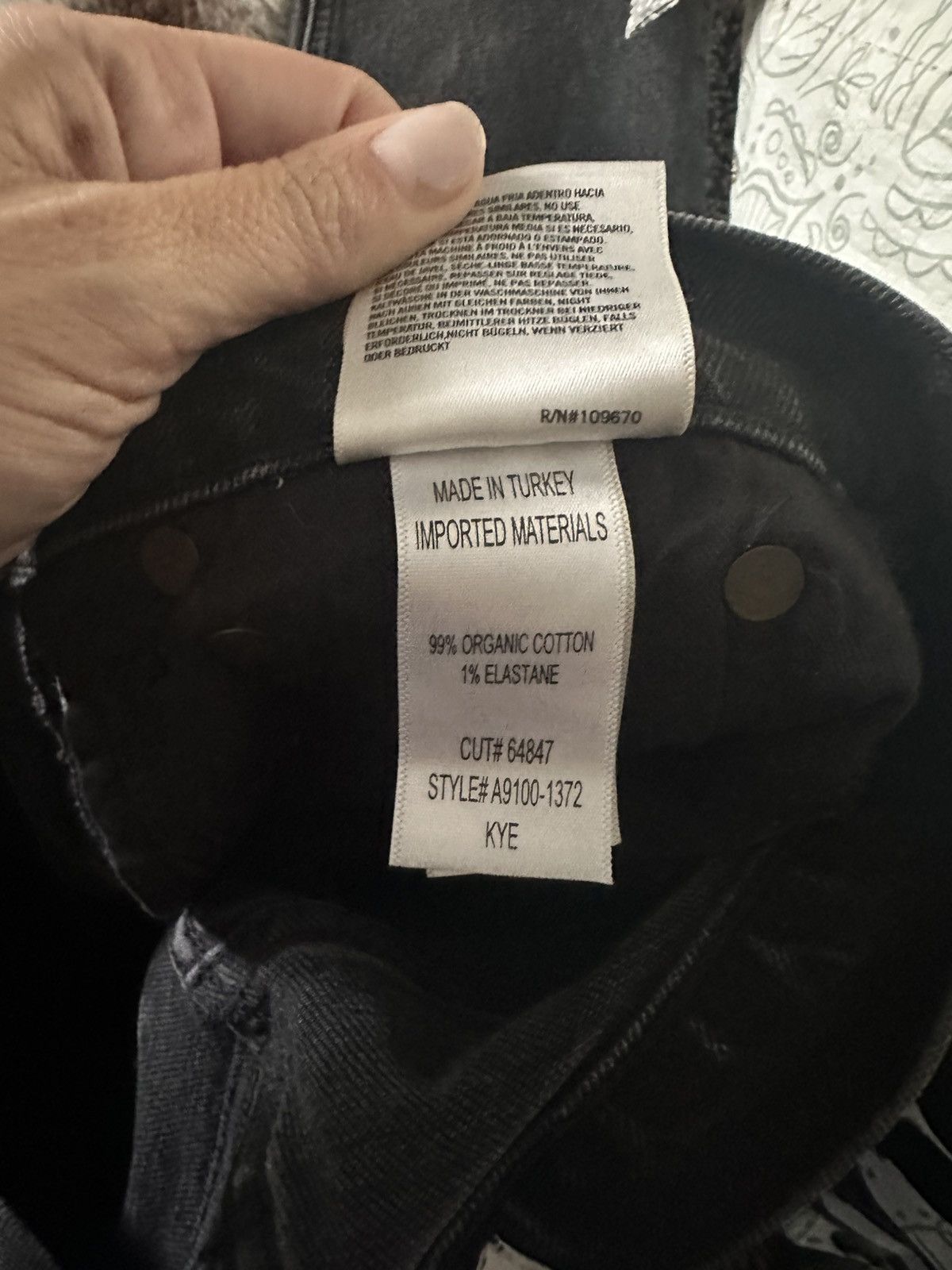 Agolde AGOLDE Kye Mid Rise Straight Crop Jeans SIZE 22 Size 22" - 8 Thumbnail