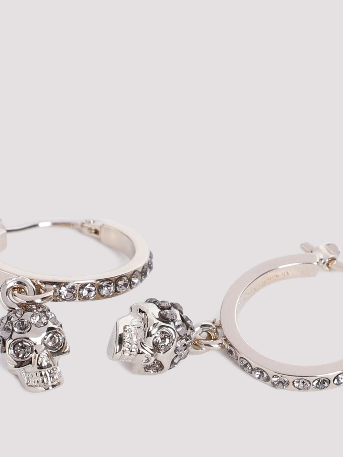Alexander McQueen o1s22i1n1024 Size: OS / Pendant Skull Hoop Earrings Size ONE SIZE - 2 Thumbnail
