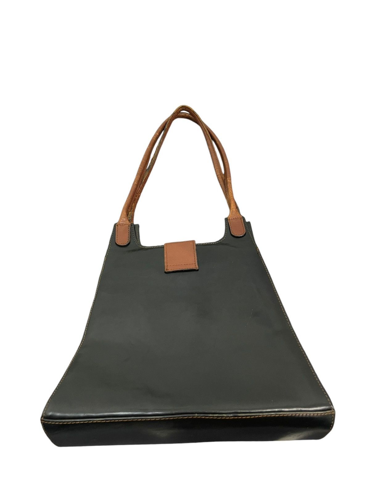 Genuine Leather Full Leather Vtg L’ Artigiano Italy Tote Shoulder Bag 9🟩 Size ONE SIZE - 12 Thumbnail