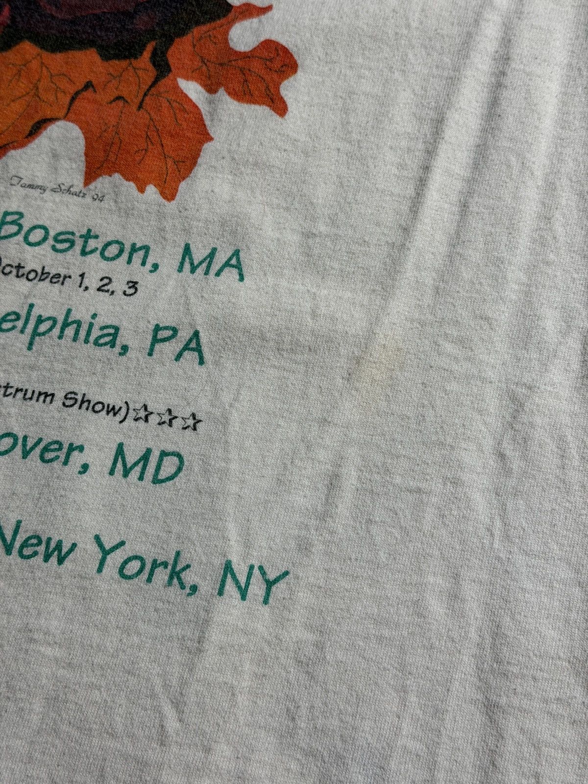 Vintage Vintage 1994 Grateful Dead Fall Tour Rare Shirt Skeleton Size US L / EU 52-54 / 3 - 8 Thumbnail