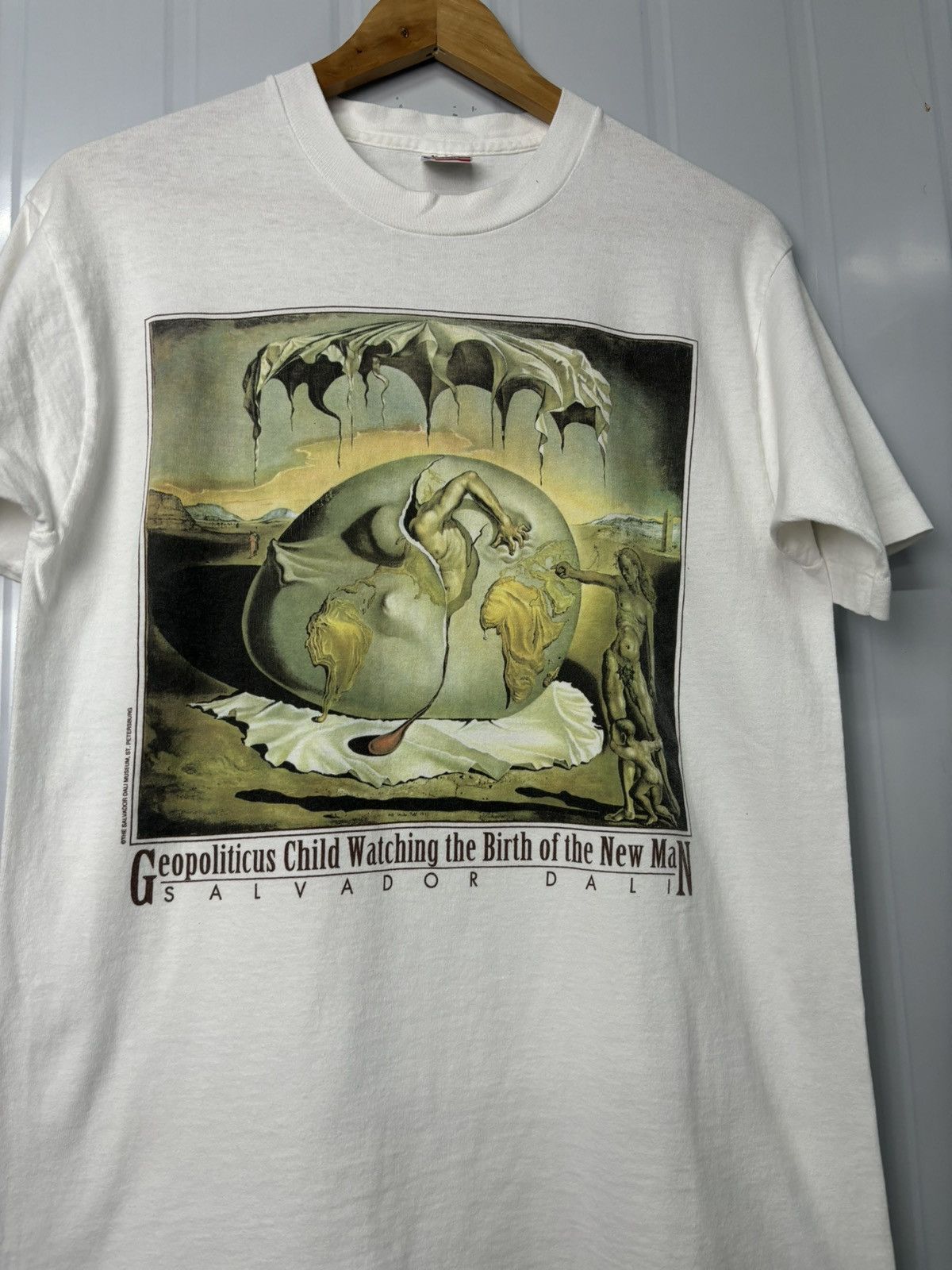 Vintage VERY RARE! Vintage 90’s Salvador Dali Birth Of New Man Size US M / EU 48-50 / 2 - 1 Thumbnail