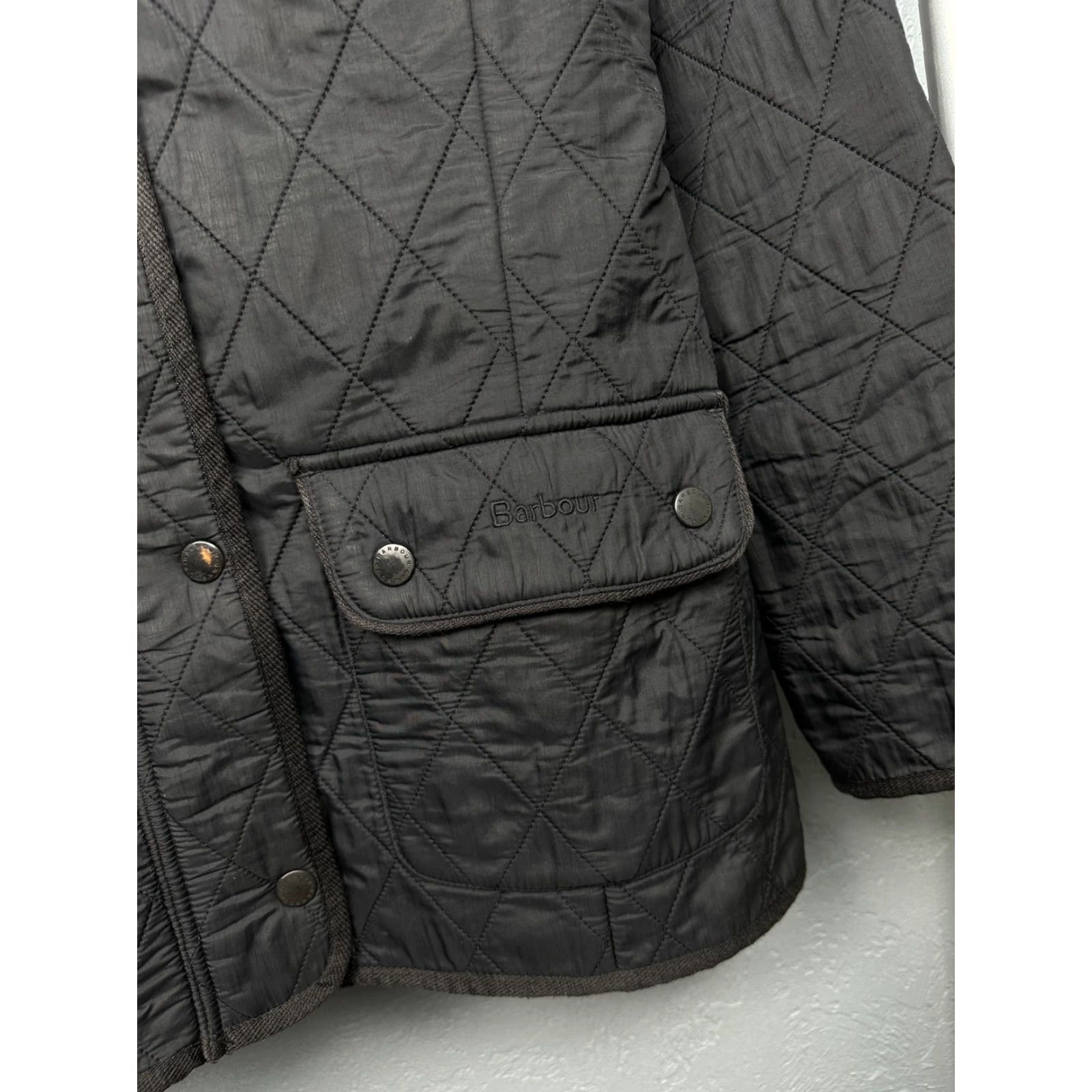 Barbour Barbour Jacket Womens Utility Polarquilt Quilted Barbour Size UK 12 Black Quilted Vintage: No Size M / US 6-8 / IT 42-44 - 3 Thumbnail