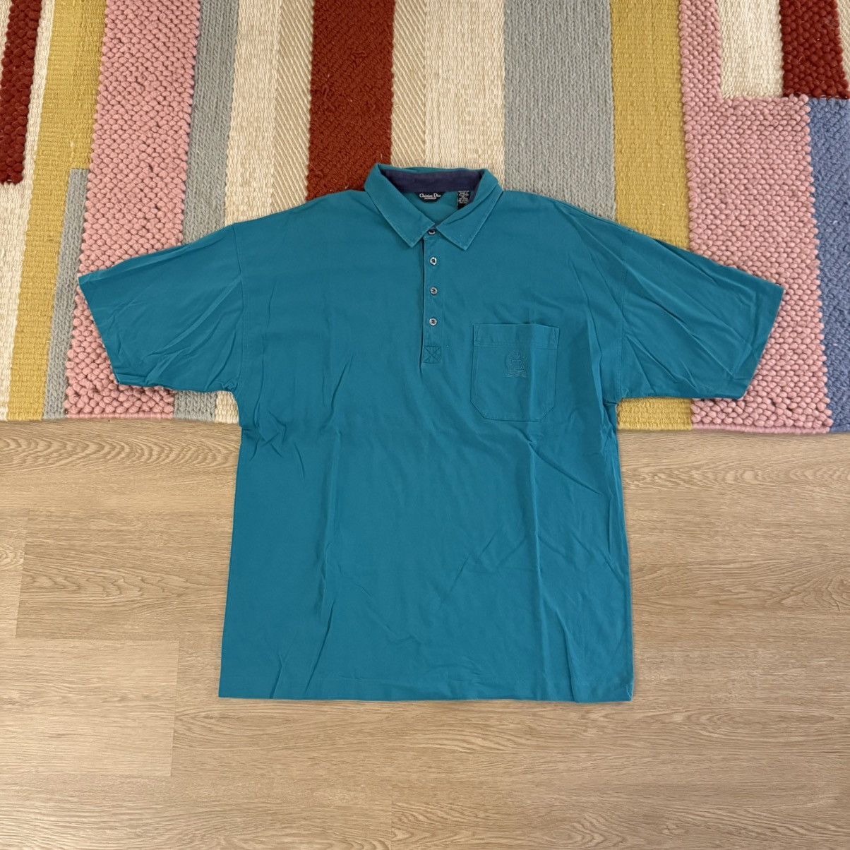 Christian Dior Monsieur Vintage 90s Christian Dior Logo Polo Shirt XL Size US XL / EU 56 / 4 - 1 Thumbnail