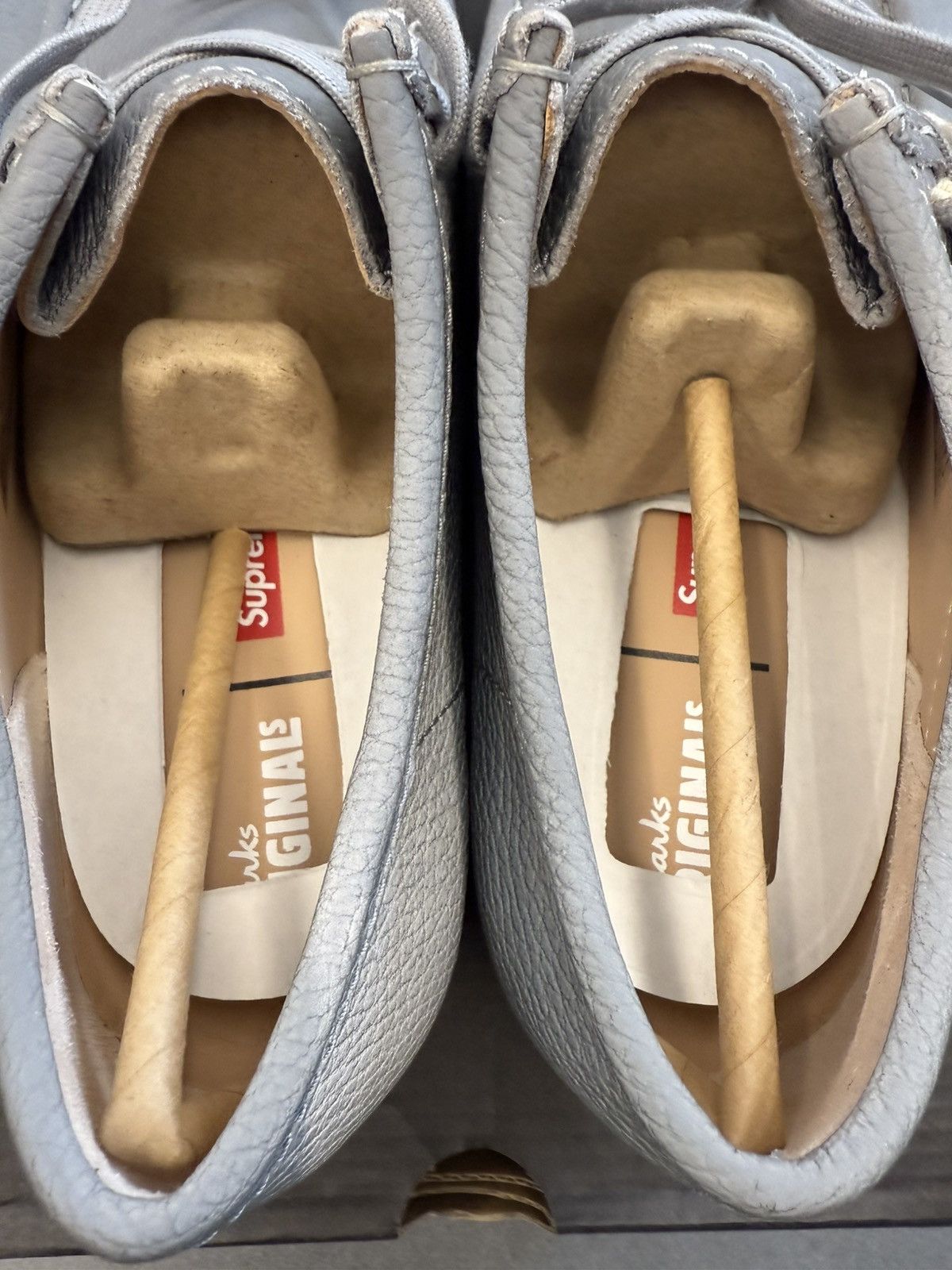 Clarks × Supreme 2025 Clarks Originals Wallabee Supreme Silver Reflective Size US 9.5 / EU 42-43 - 9 Thumbnail
