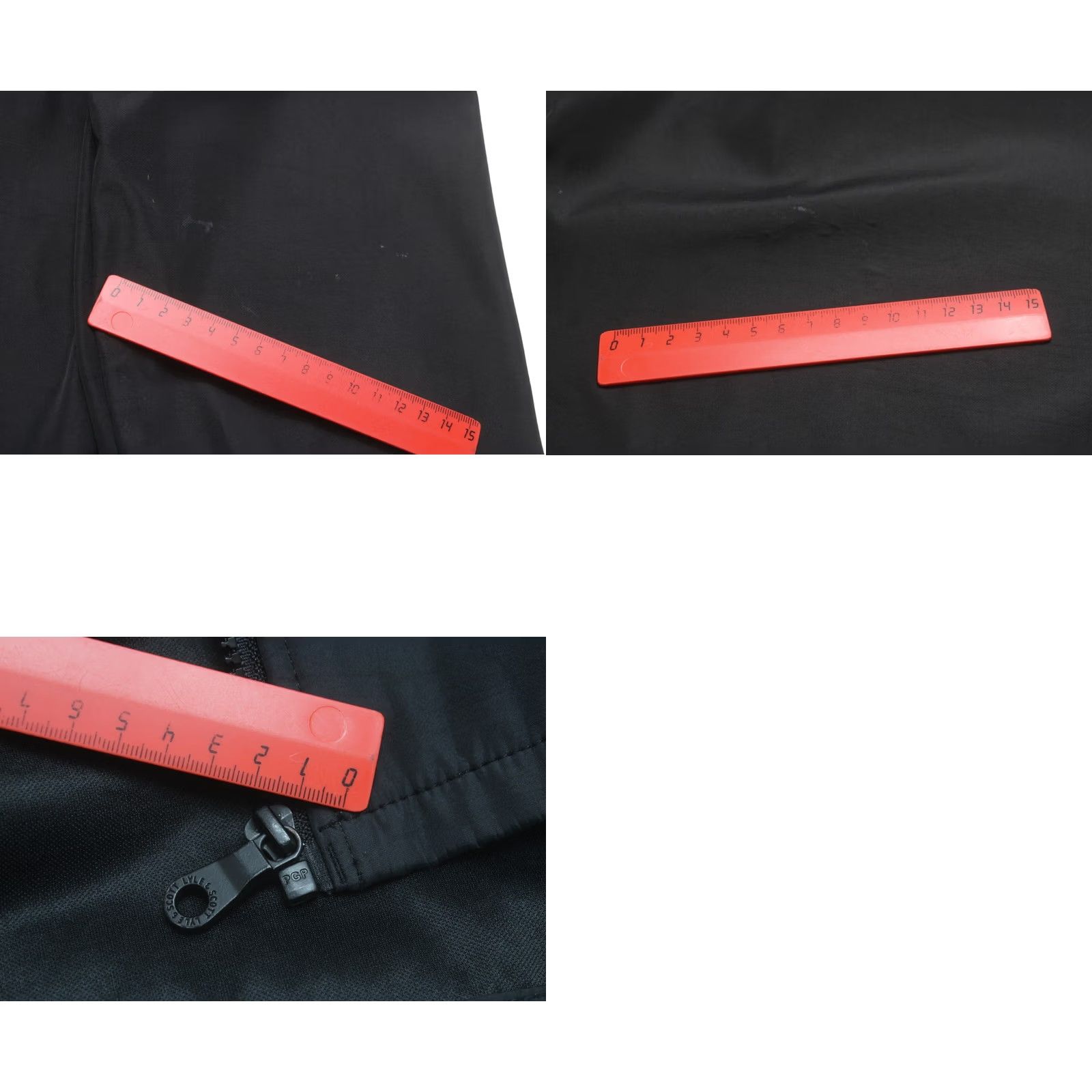 Lyle & Scott LYLE & SCOTT Jacket Men's LARGE Black Unlined High Neck Full Zip Pockets Size US L / EU 52-54 / 3 - 10 Thumbnail