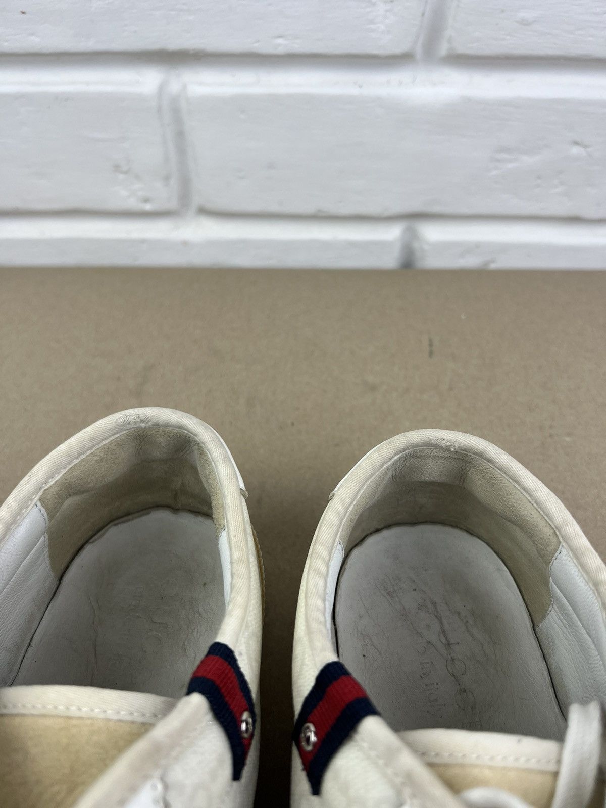 Gucci GUCCI Sneakers Suede Shoes GG Monogram Supreme Canvas White Size US 7.5 / EU 40-41 - 18 Thumbnail