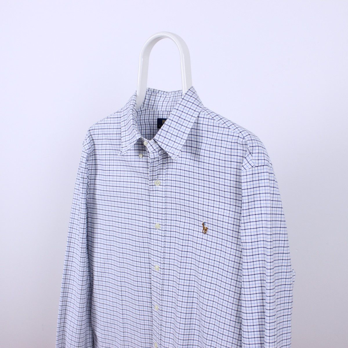 Polo Ralph Lauren × Ralph Lauren × Vintage Polo Ralph Lauren Shirt Slim Fit Long Sleeve Size US L / EU 52-54 / 3 - 1 Thumbnail