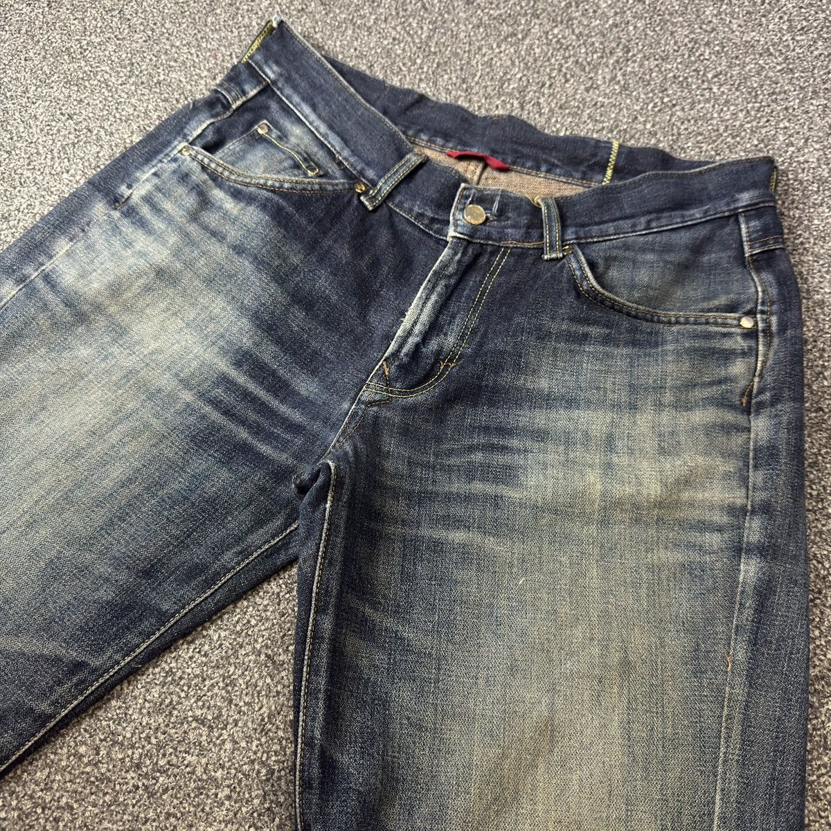 Edwin 🔥🇯🇵 Vintage 90s Edwin 503s Gunny Sack Denim Size US 32 / EU 48 - 3 Thumbnail
