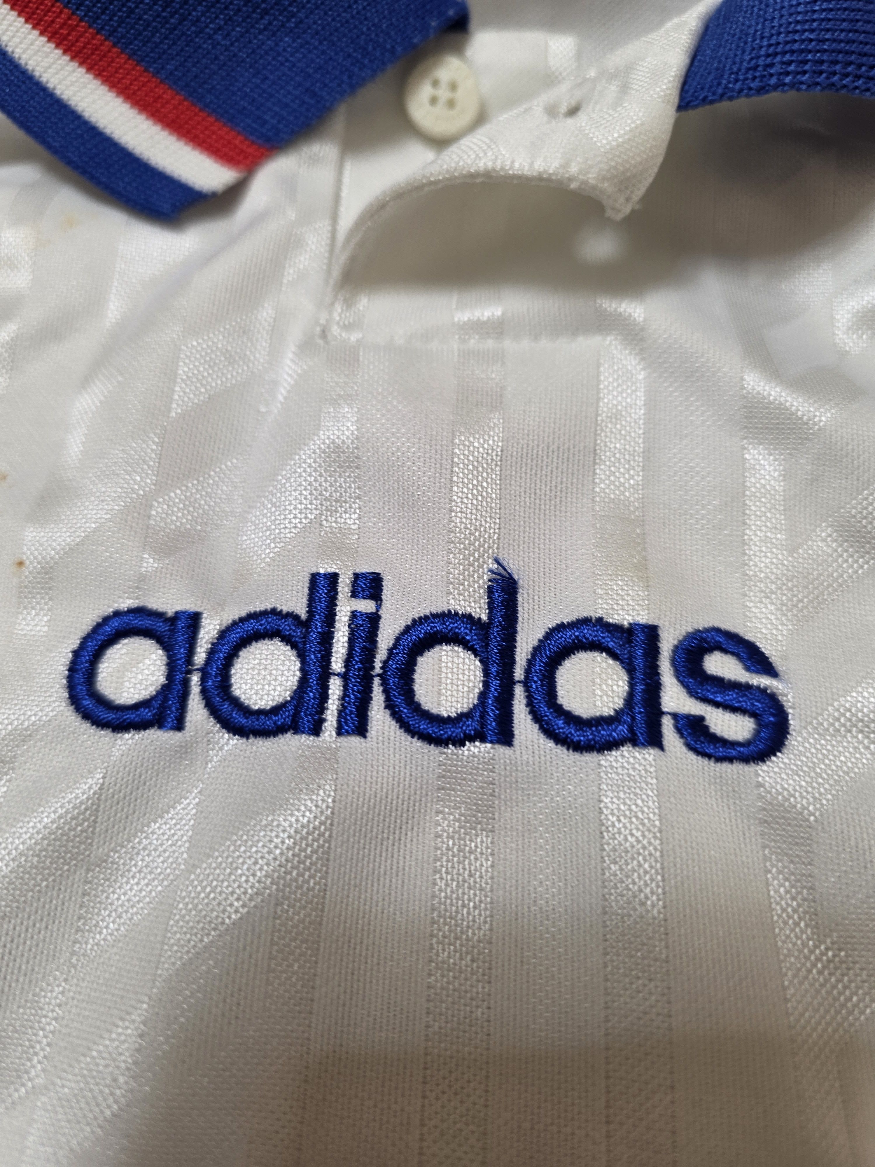 Adidas FRANCE 1994 1995 AWAY VINTAGE FOOTBALL SHIRT SOCCER JERSEY Size US M / EU 48-50 / 2 - 5 Thumbnail