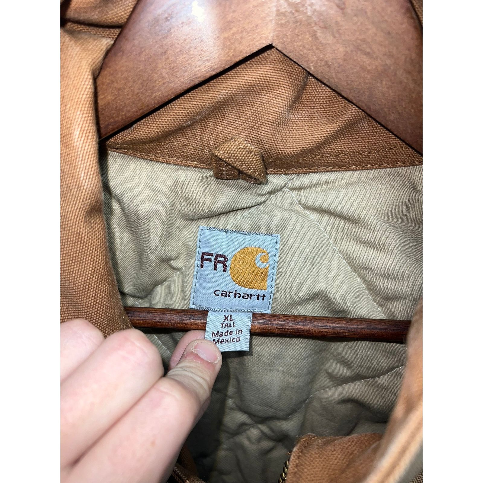 Vintage Carhartt FR Canvas Jacket Bomber Workwear Duck Work Coat XL Size US XL / EU 56 / 4 - 9 Thumbnail
