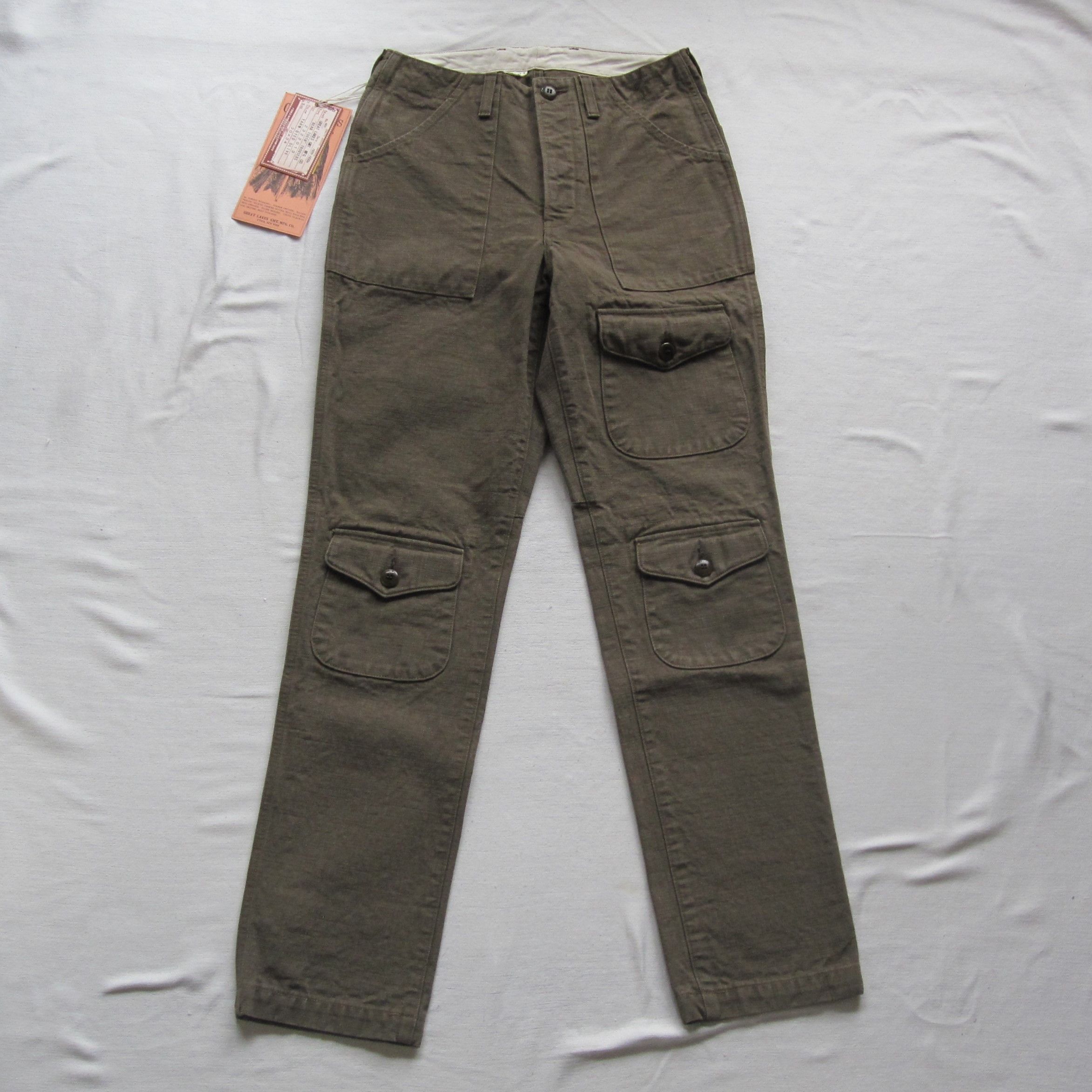 image of Freewheelers “Bear Tooth” Trousers in Olive, Men's (Size 30)