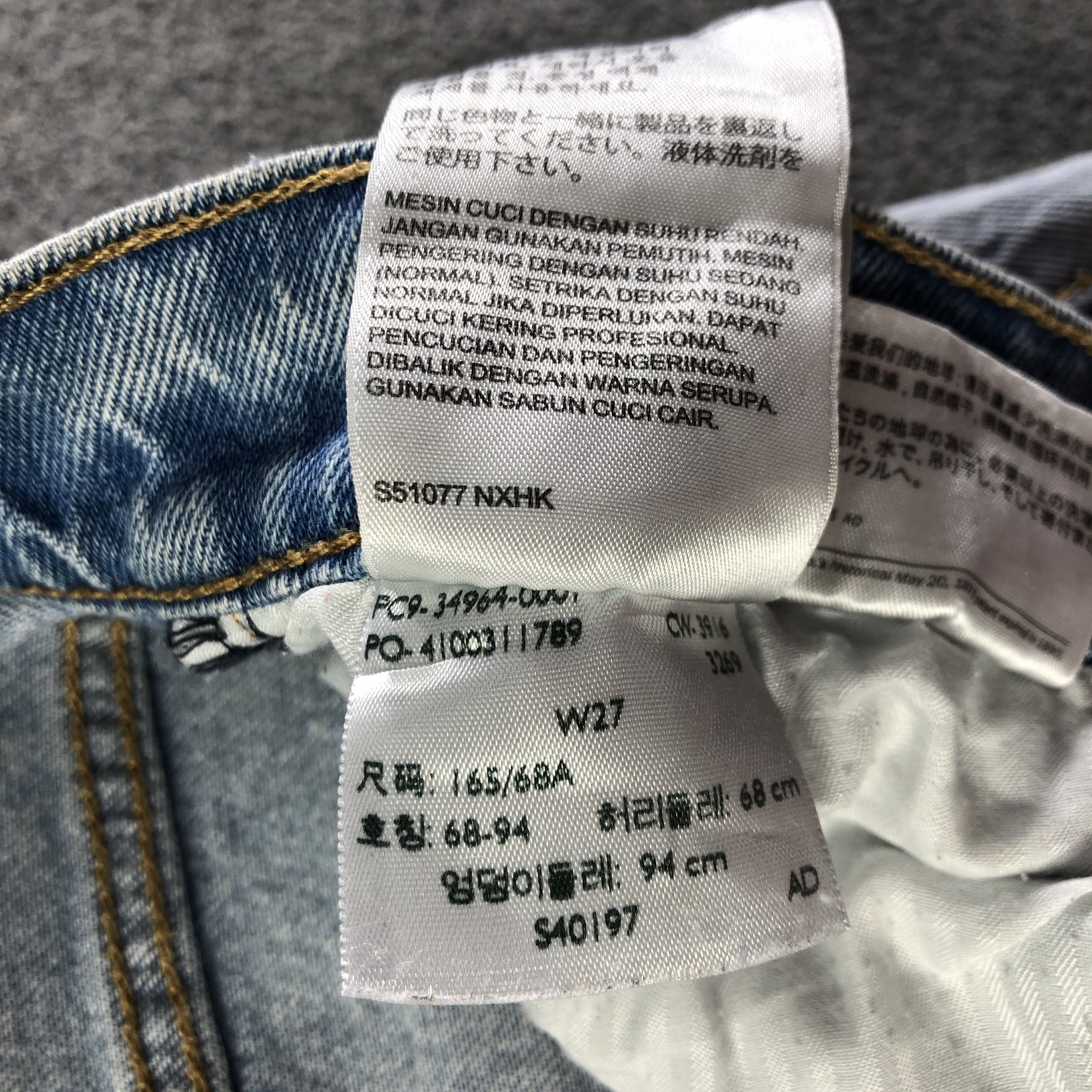 Levi's Vintage Light Wash Levis 501 Jeans-J3711 Size US 28 / EU 44 - 12 Thumbnail