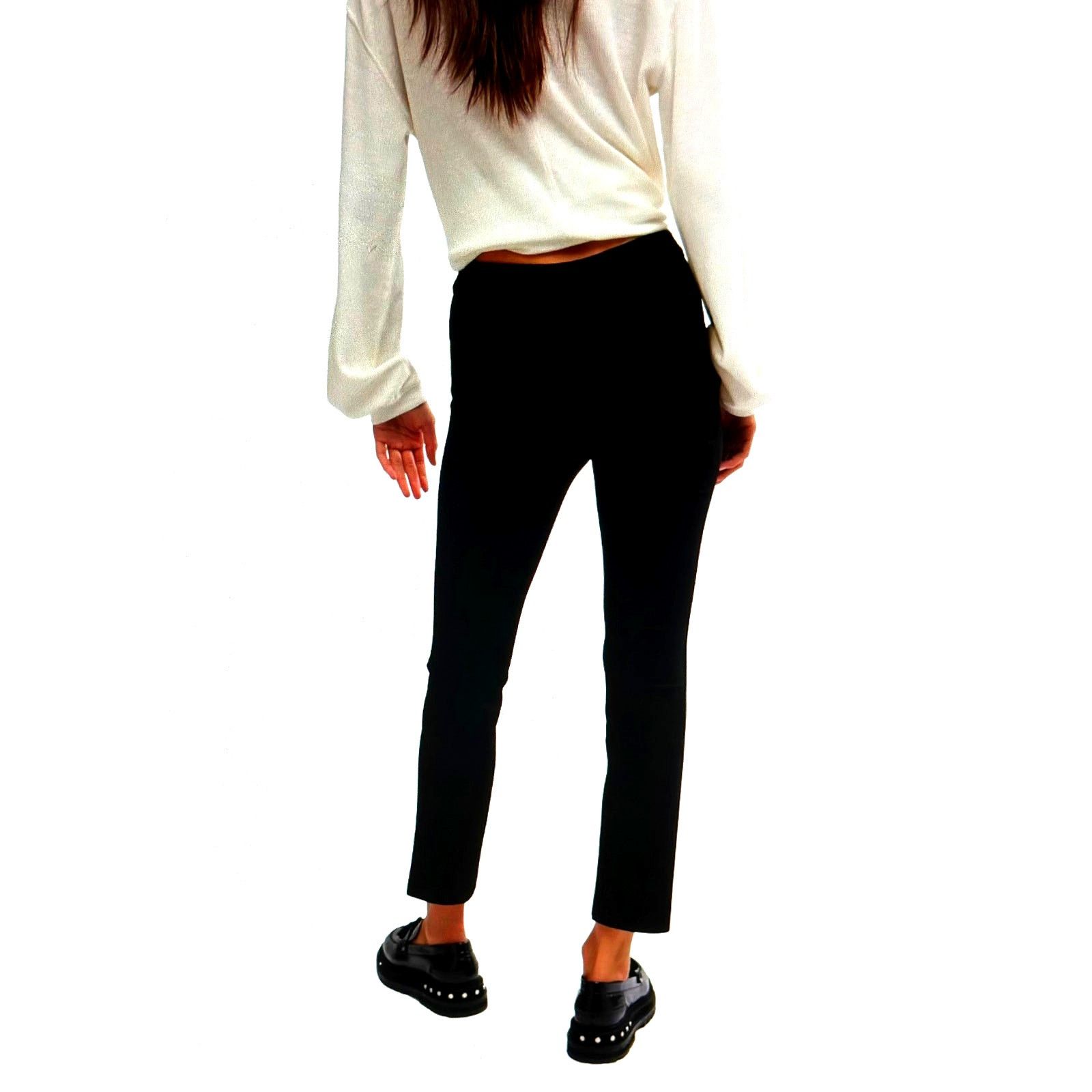 Free People Free People Molly Slim Pants Black size 12 Size 34" / US 12 / IT 48 - 8 Thumbnail
