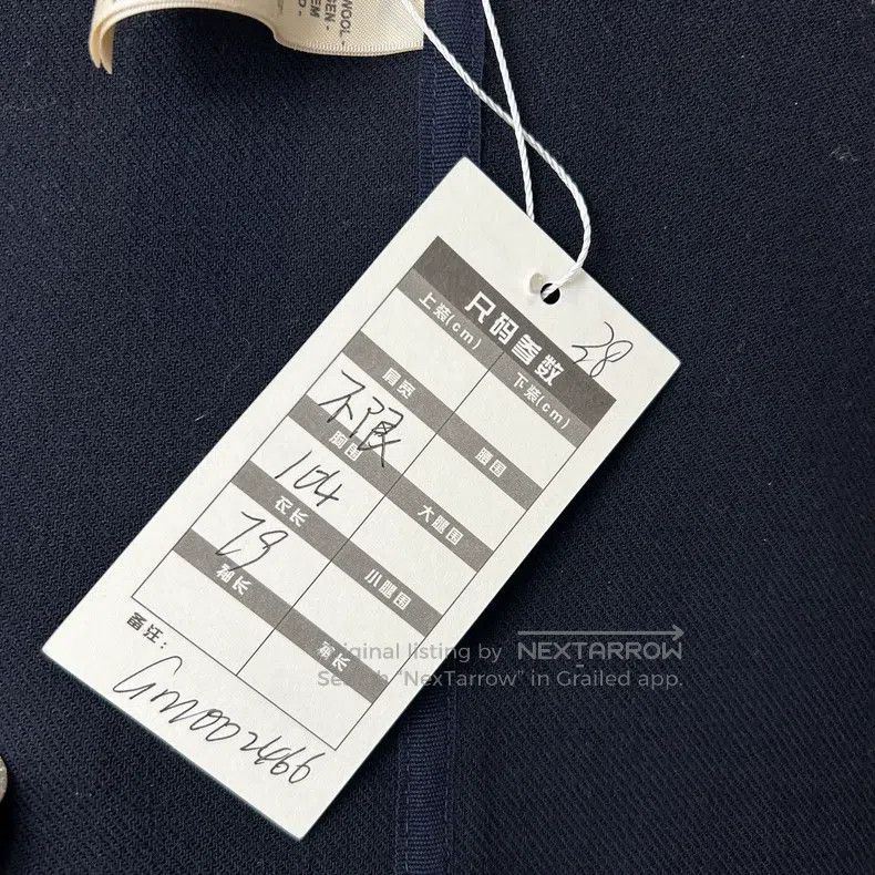Hermes Hermes Navy Blue Lapel Slim Fit Jacket Size XS / US 0-2 / IT 36-38 - 3 Thumbnail