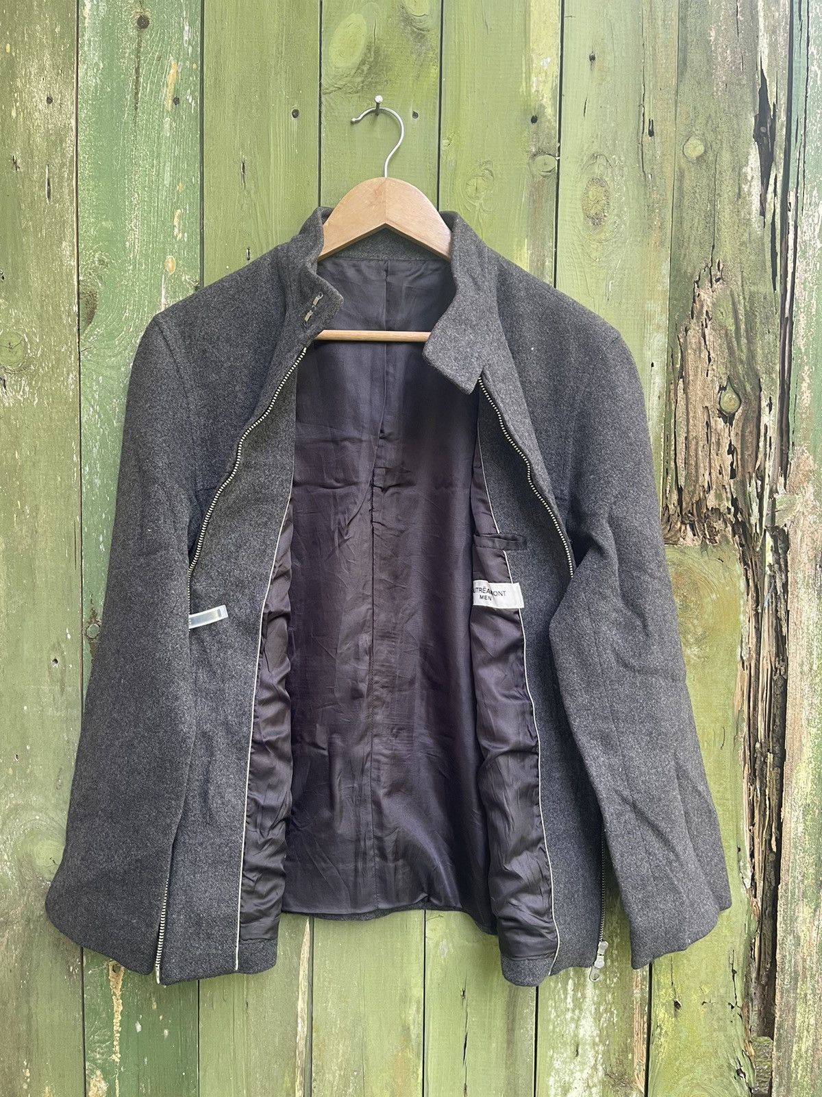 Designer × Japanese Brand Lautréamont Men Charcoal Wool Zip Jacket Size US M / EU 48-50 / 2 - 9 Thumbnail