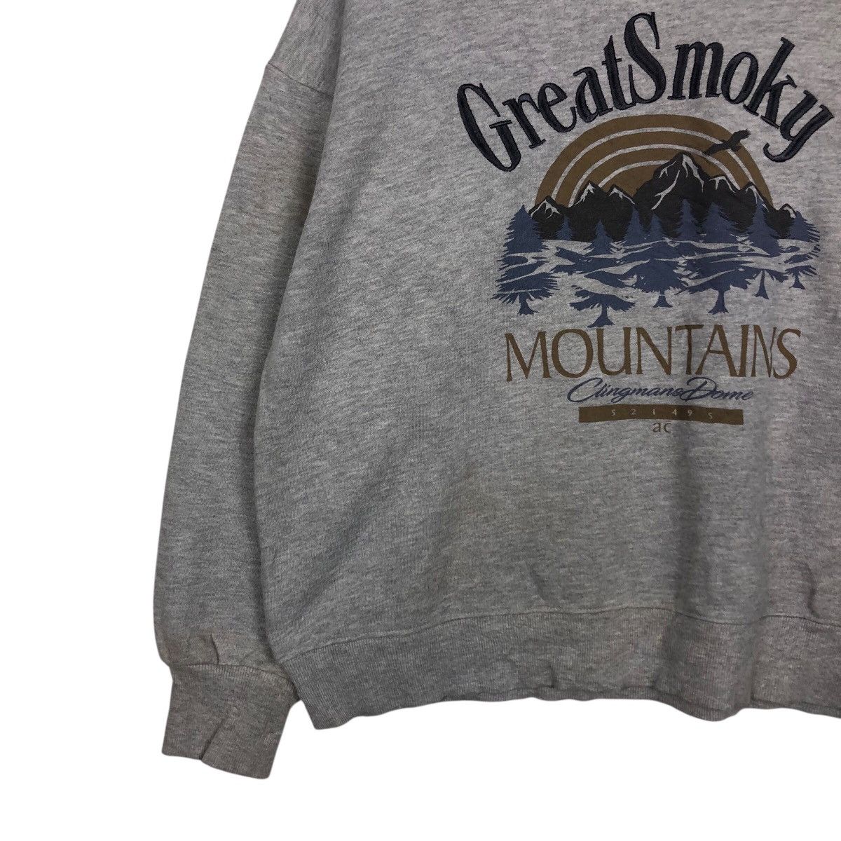 Japanese Brand 📌Vintage Sweatshirt Great Smoky Mountains Big Logo Size US L / EU 52-54 / 3 - 5 Thumbnail