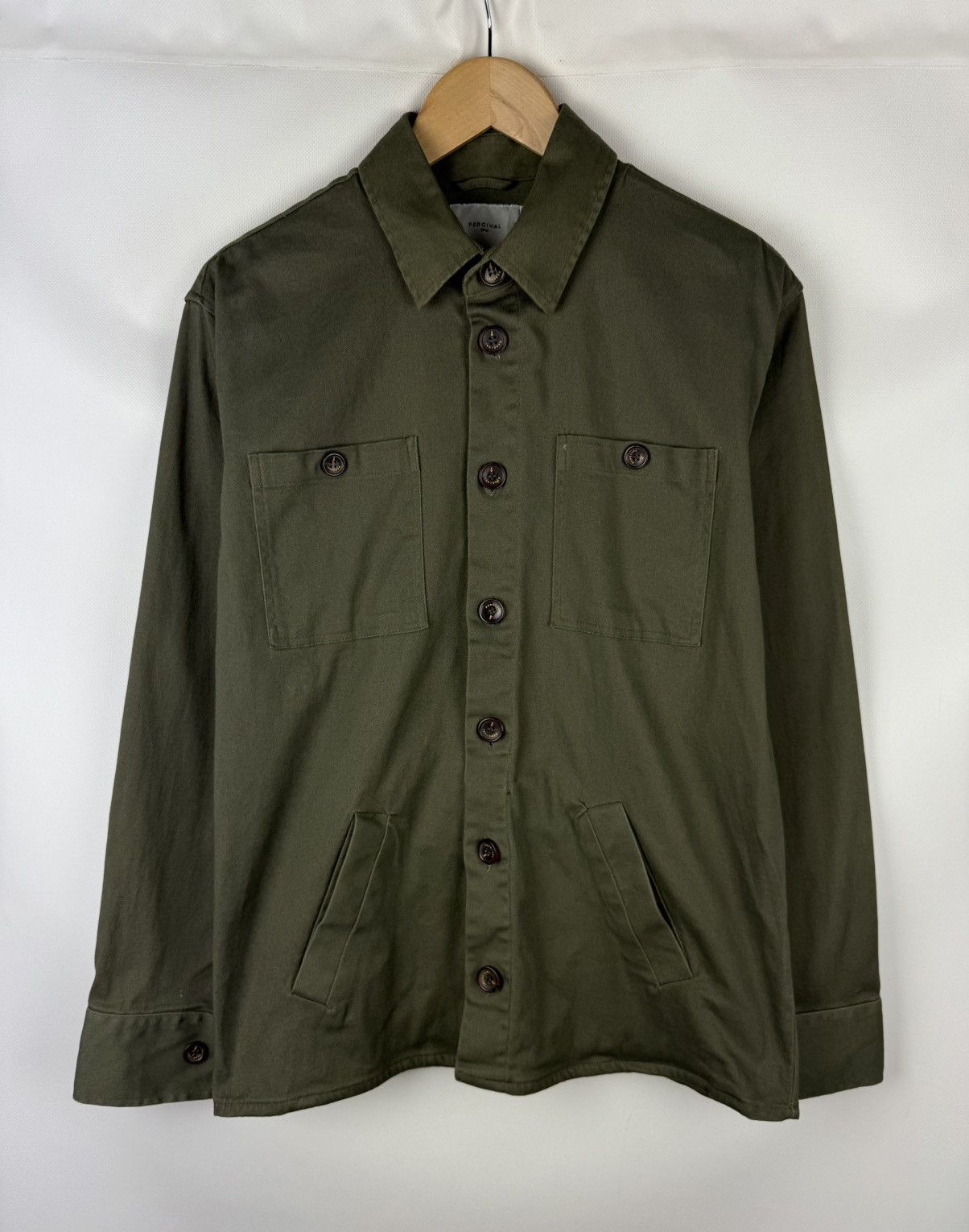 Percival Percival Men’s Military Style Overshirt Jacket Size M Size US M / EU 48-50 / 2 - 1 Thumbnail