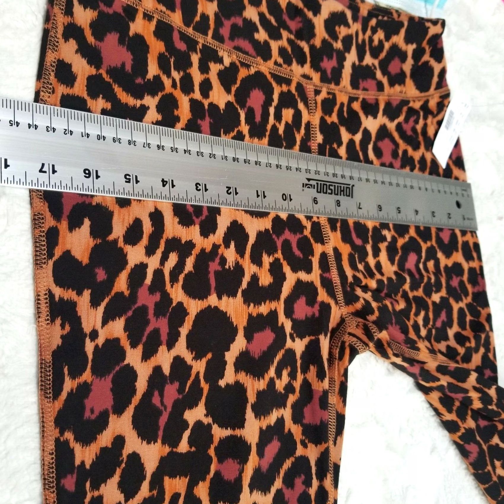 J.Crew J.Crew Womens Leopard Leggings 7/8 High-Rise Stretch Pants Large Multicolor Yoga Casual Size 36" / US 14 / IT 50 - 7 Thumbnail