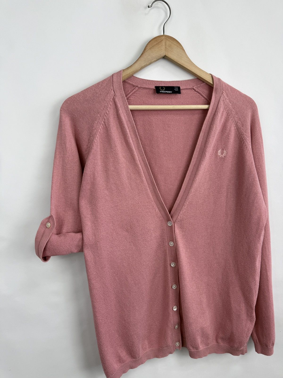 Fred Perry 🇬🇧 Vintage Fred Perry Women’s Cardigan Rare Retro Hype Y2K Size M / US 6-8 / IT 42-44 - 8 Thumbnail