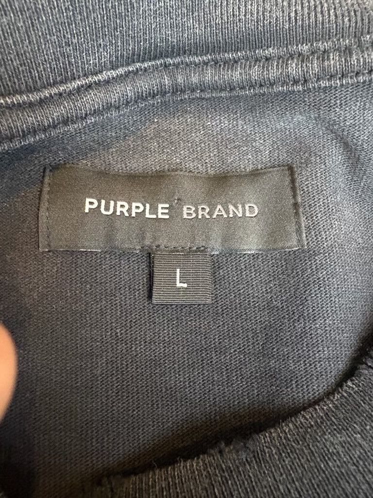 Purple Brand Purple "Heavy Jersey" Tee (BLACK/YELLOW) Size US L / EU 52-54 / 3 - 3 Thumbnail