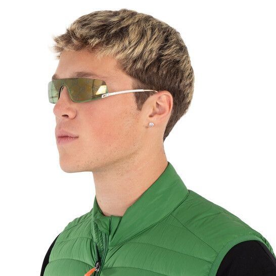 Gucci NEW GUCCI GG1561S 003 SHIELD GREEN UNISEX SUNGLASSES GUCCI Size ONE SIZE - 3 Thumbnail