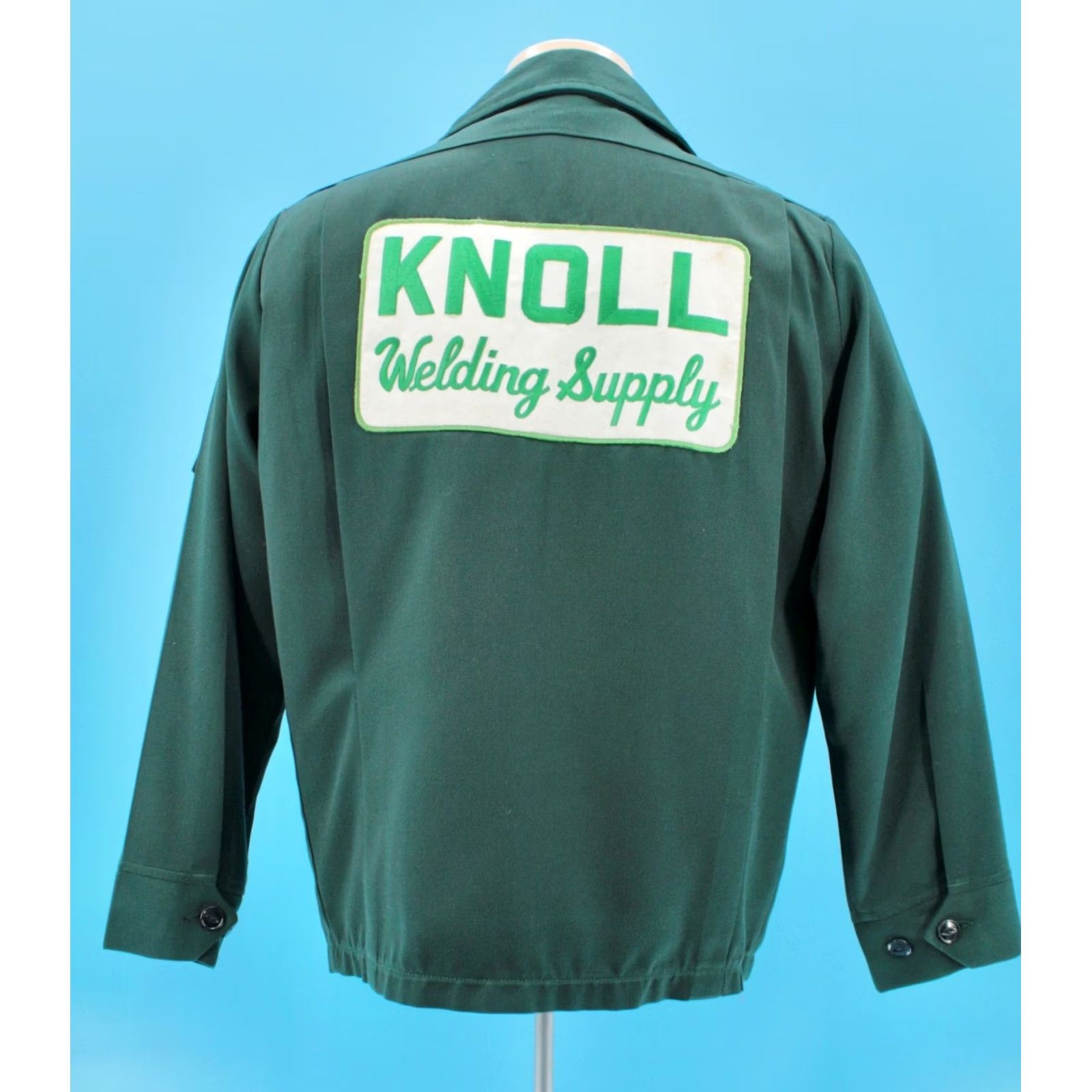 Vintage VINTAGE Unitog 60s 70s Work Jacket Dark Green Patch 40 R Knoll Welding Mens Size US XXS / EU 40 - 4 Thumbnail