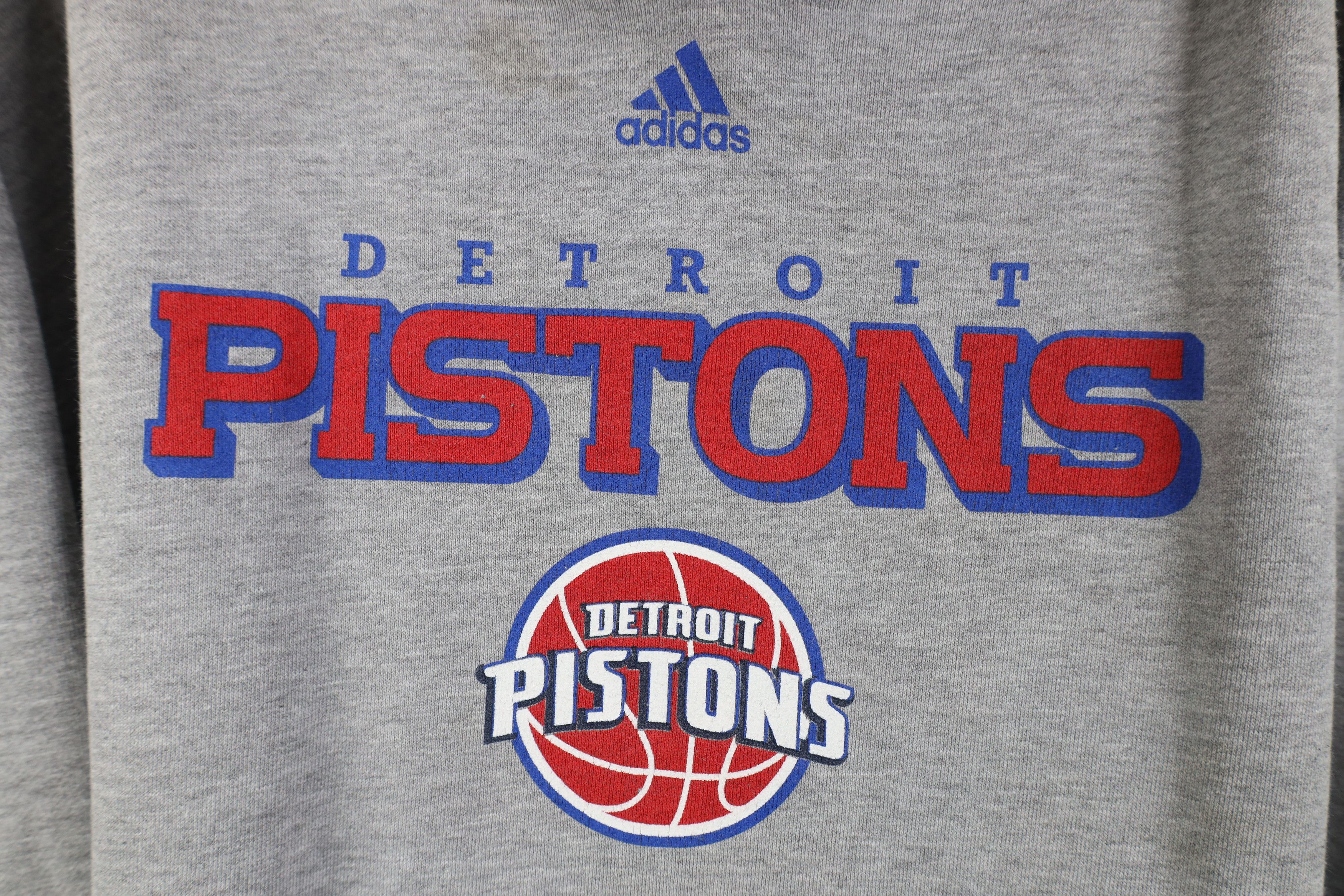 Adidas Vintage Adidas Detroit Pistons Basketball Hoodie Sweatshirt Size US XXL / EU 58 / 5 - 4 Thumbnail