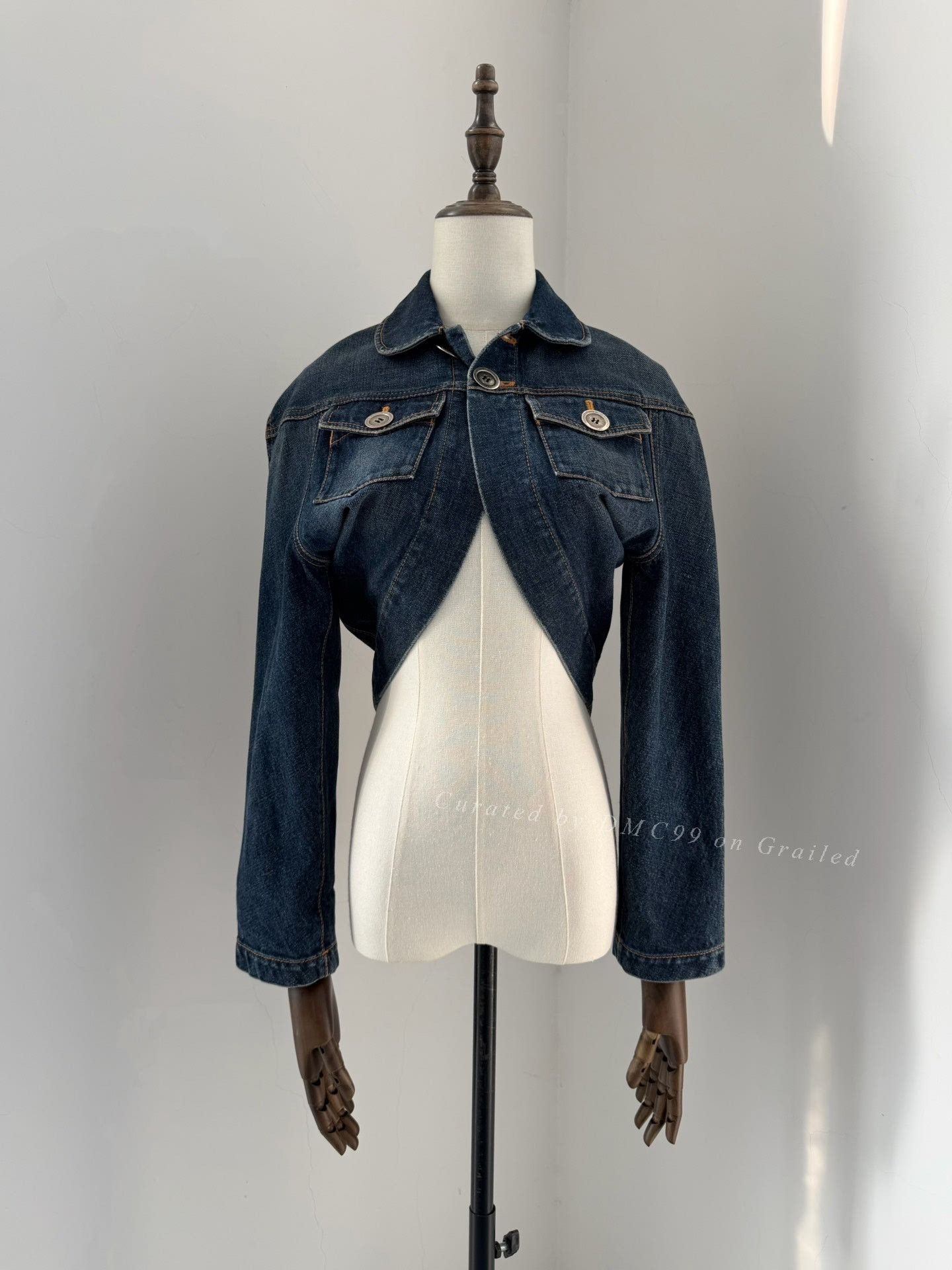 Comme des Garcons Comme des Garçons 2005 Tricot Deconstructed Denim Jacket Size S / US 4 / IT 40 - 1 Thumbnail
