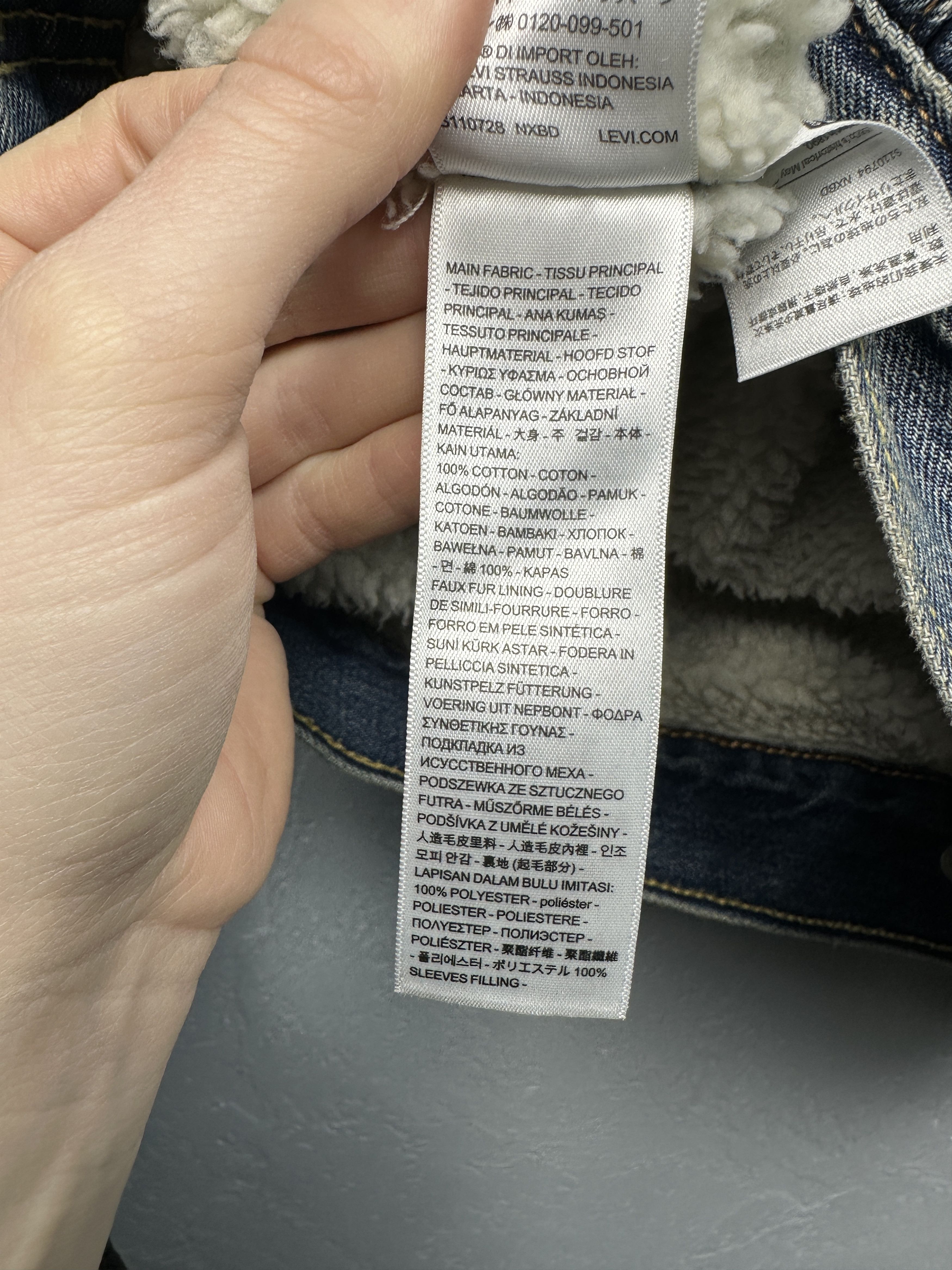 Levi's Levi's Premium Denim Mens Sherpa Jacket Size US S / EU 44-46 / 1 - 10 Thumbnail
