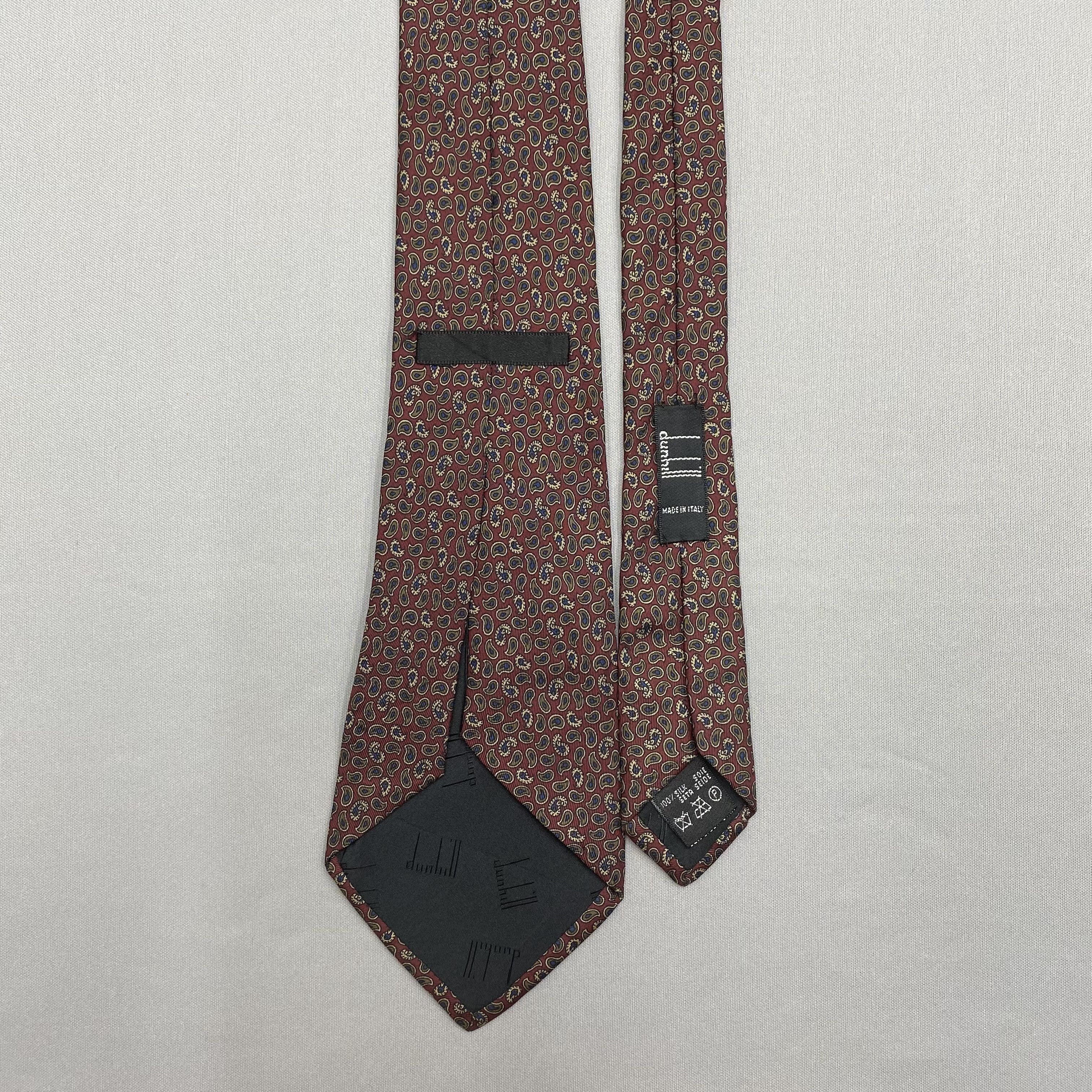 Alfred Dunhill Vintage Alfred Dunhill SILK Necktie Cravate Pure Silk Size ONE SIZE - 6 Thumbnail
