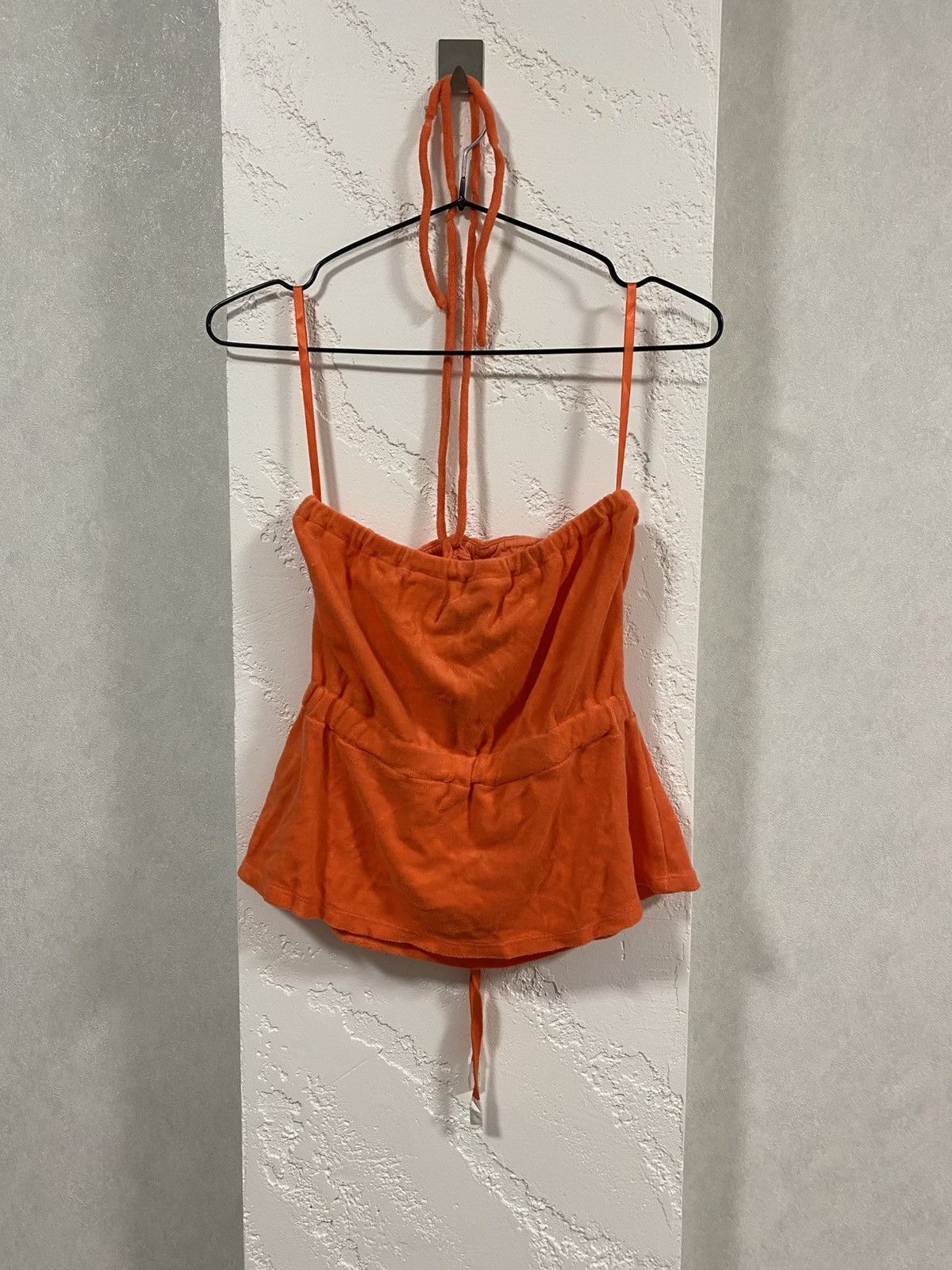 Juicy Couture Juicy Couture Safety Orange Halter Top Terry Size: petite S Size S / US 4 / IT 40 - 11 Thumbnail
