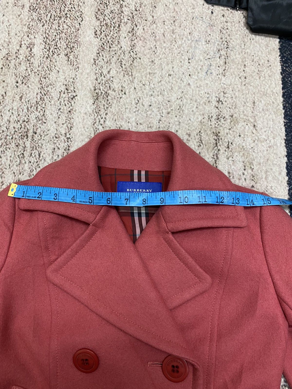 Burberry Burberry London Blue Label wool pea coat nice jacket Size S / US 4 / IT 40 - 17 Thumbnail