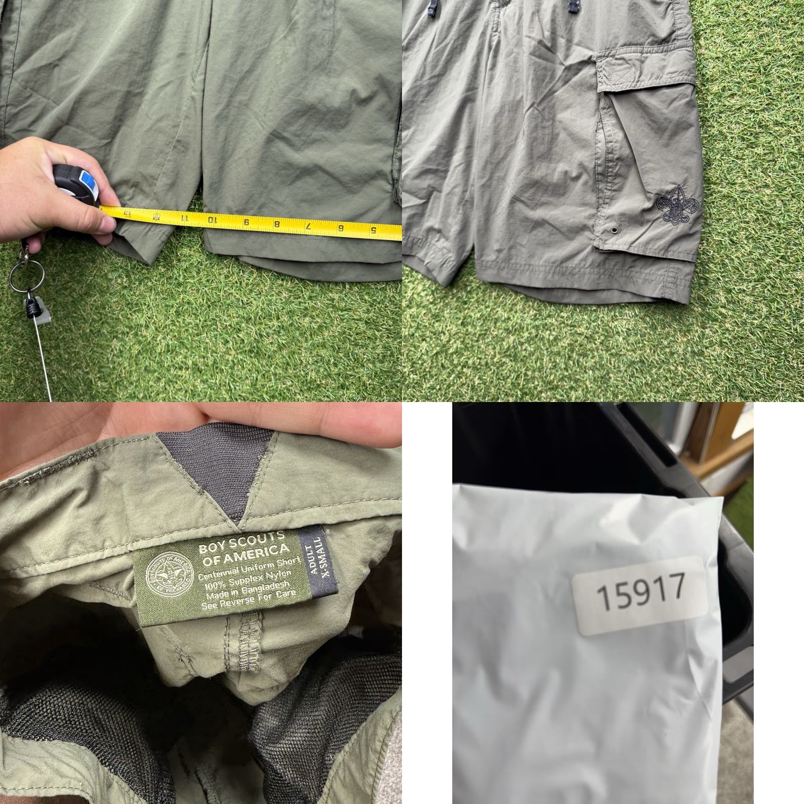 Vintage VINTAGE Boy Scout Shorts Mens Extra Small XS Centennial Uniform Nylon Cargo BSA Size US 33 - 8 Thumbnail